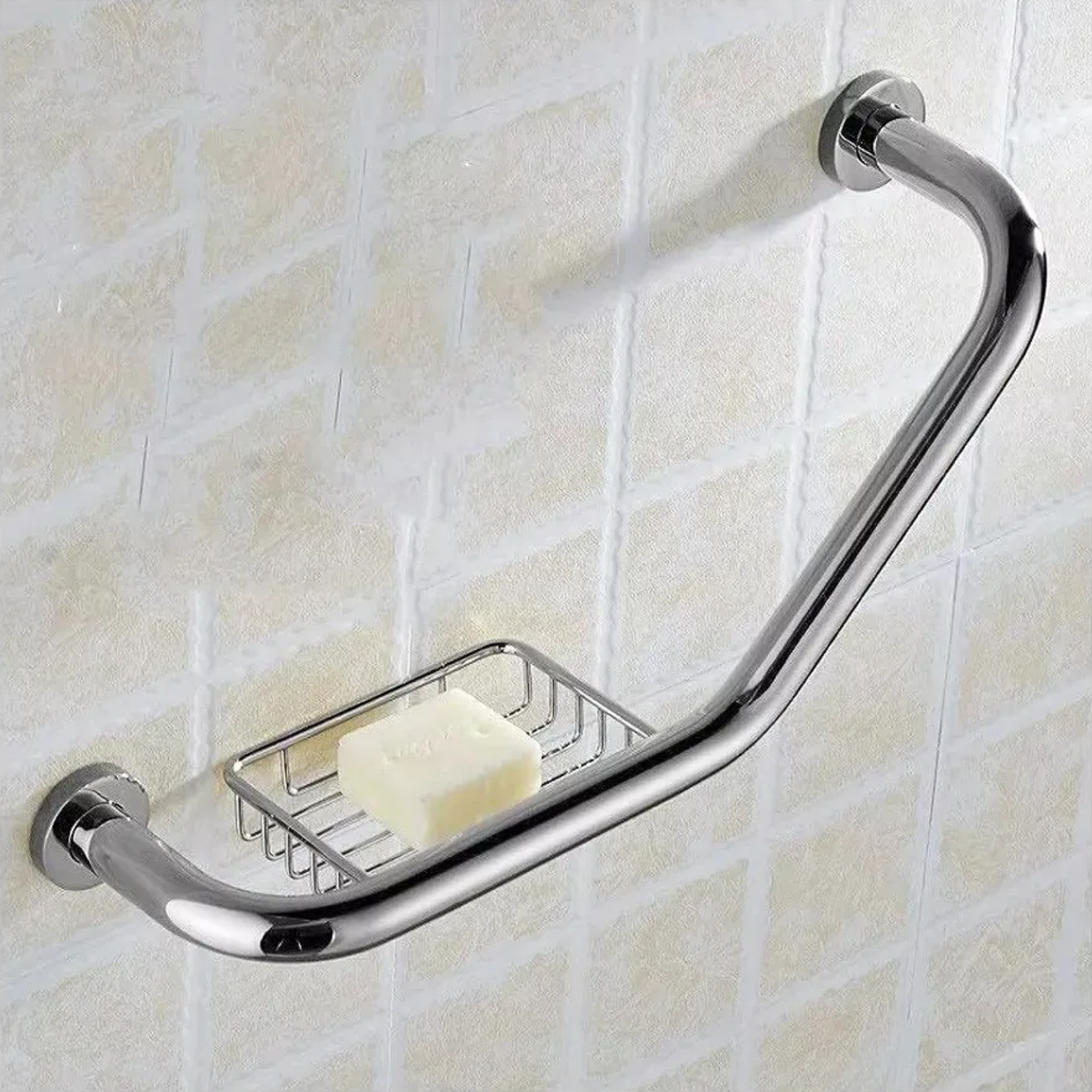 Agarradera Seguridad Manilla Baño 135 CM Plateado-5