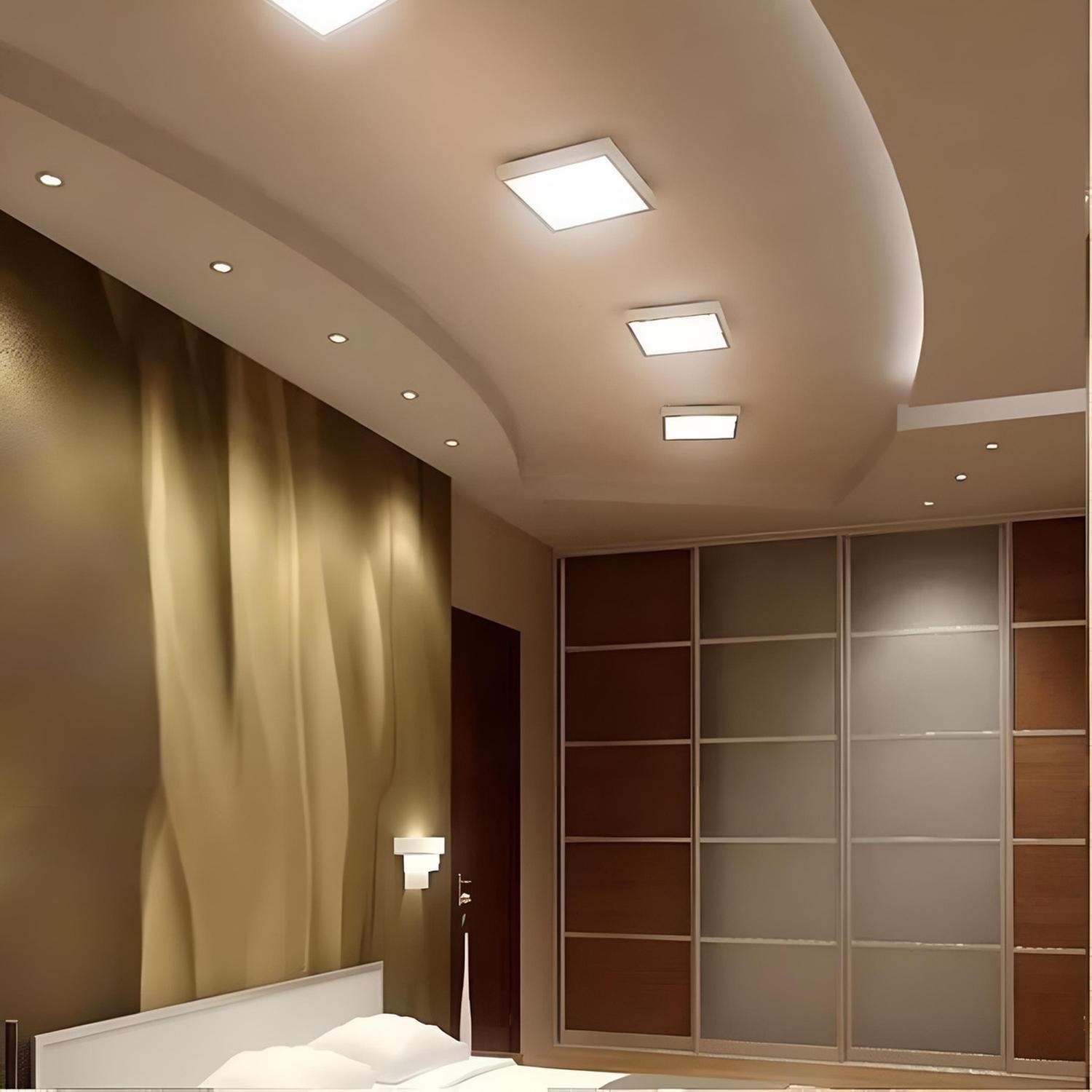 Foco LED Panel 24 Watt Cuadrado Sobrepuesto Luz Blanca-4