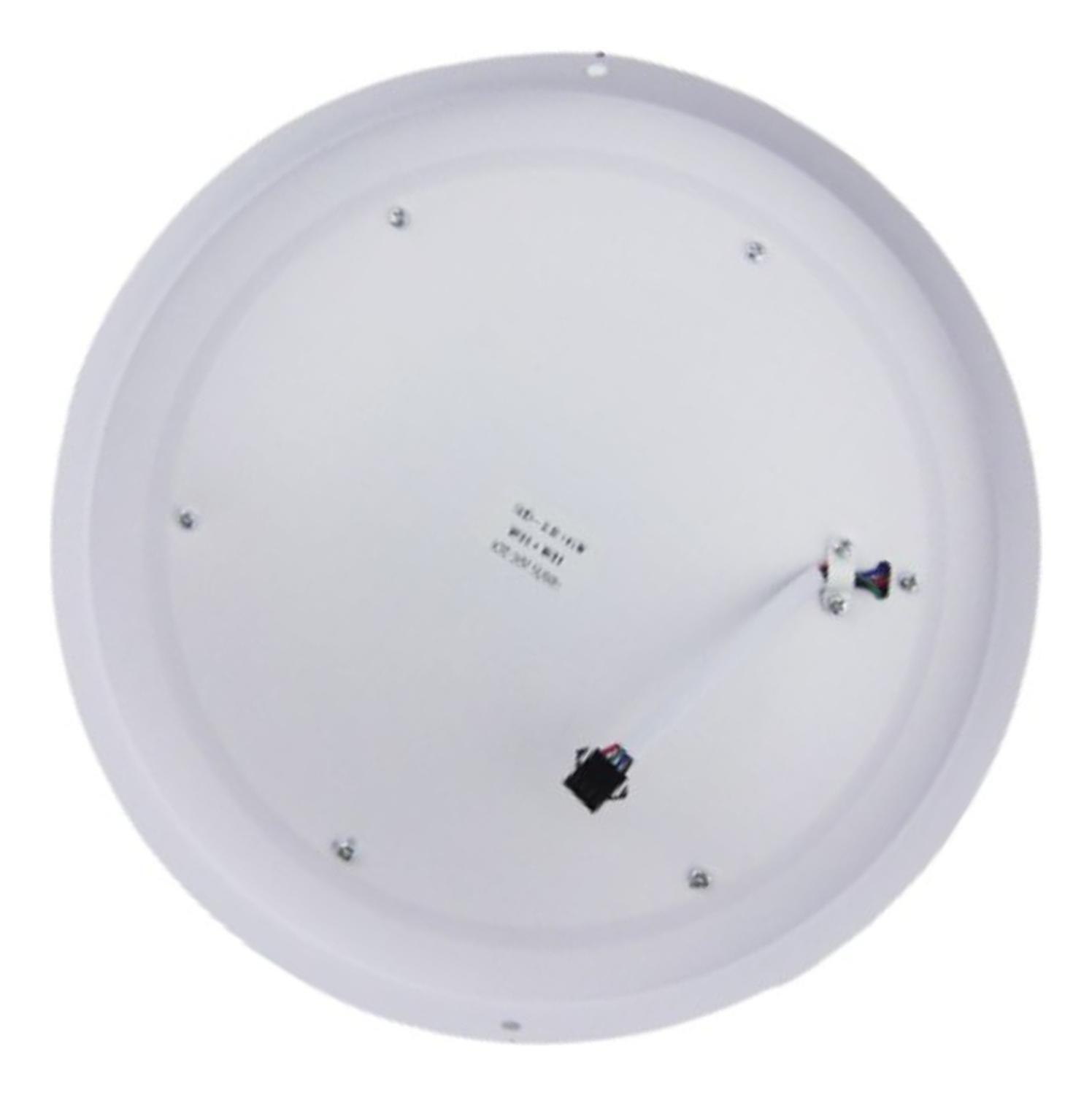 Foco LED Panel 18+6 Watt Dúo Luz Centro Aro Borde Blanco Sobrepuesto-2