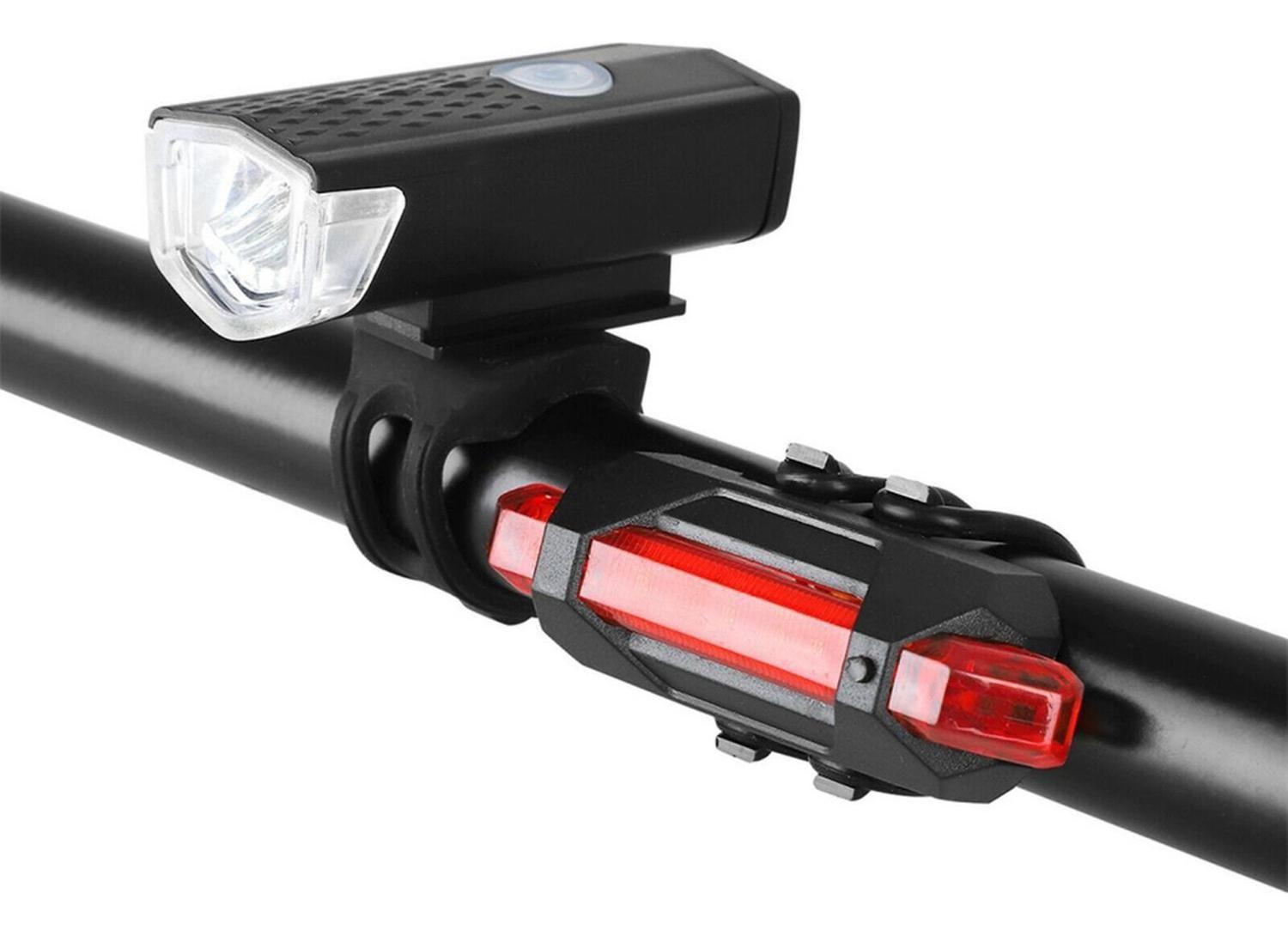 Kit Luces LED Delantera Trasera Bicicleta Recargable-2