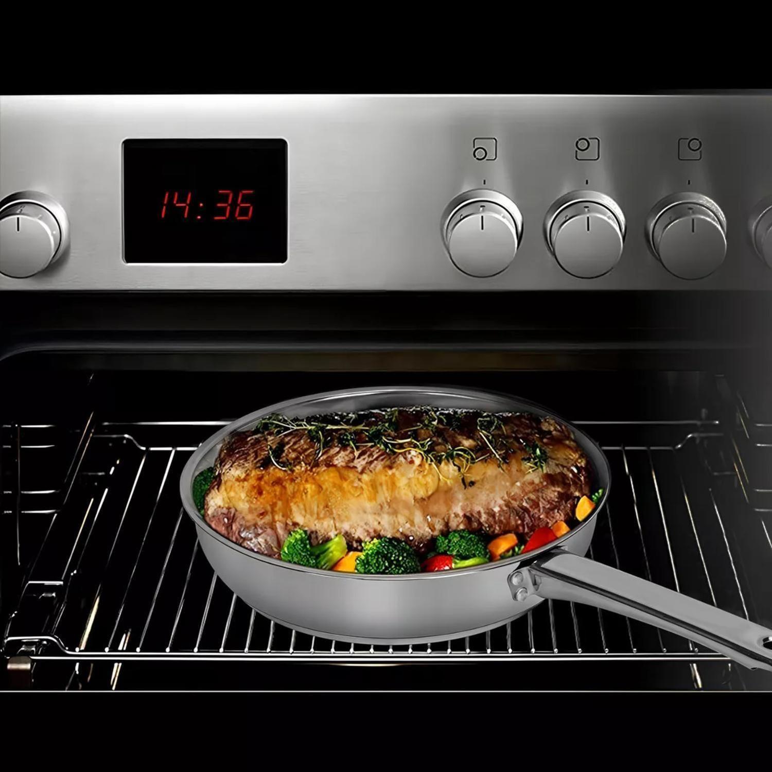 Juego Batería 15 Piezas Cocina Acero Inoxidable Plateado-4