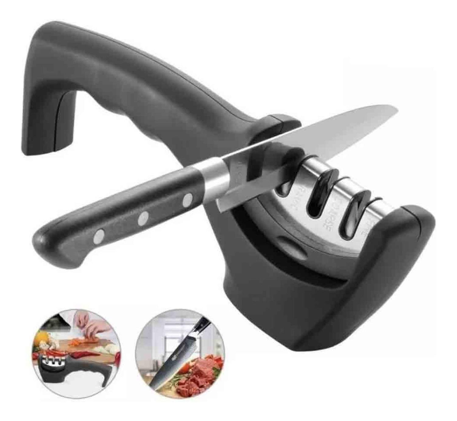 Afilador Cuchillos Cocina Knife Sharpener 3 Medidas-2