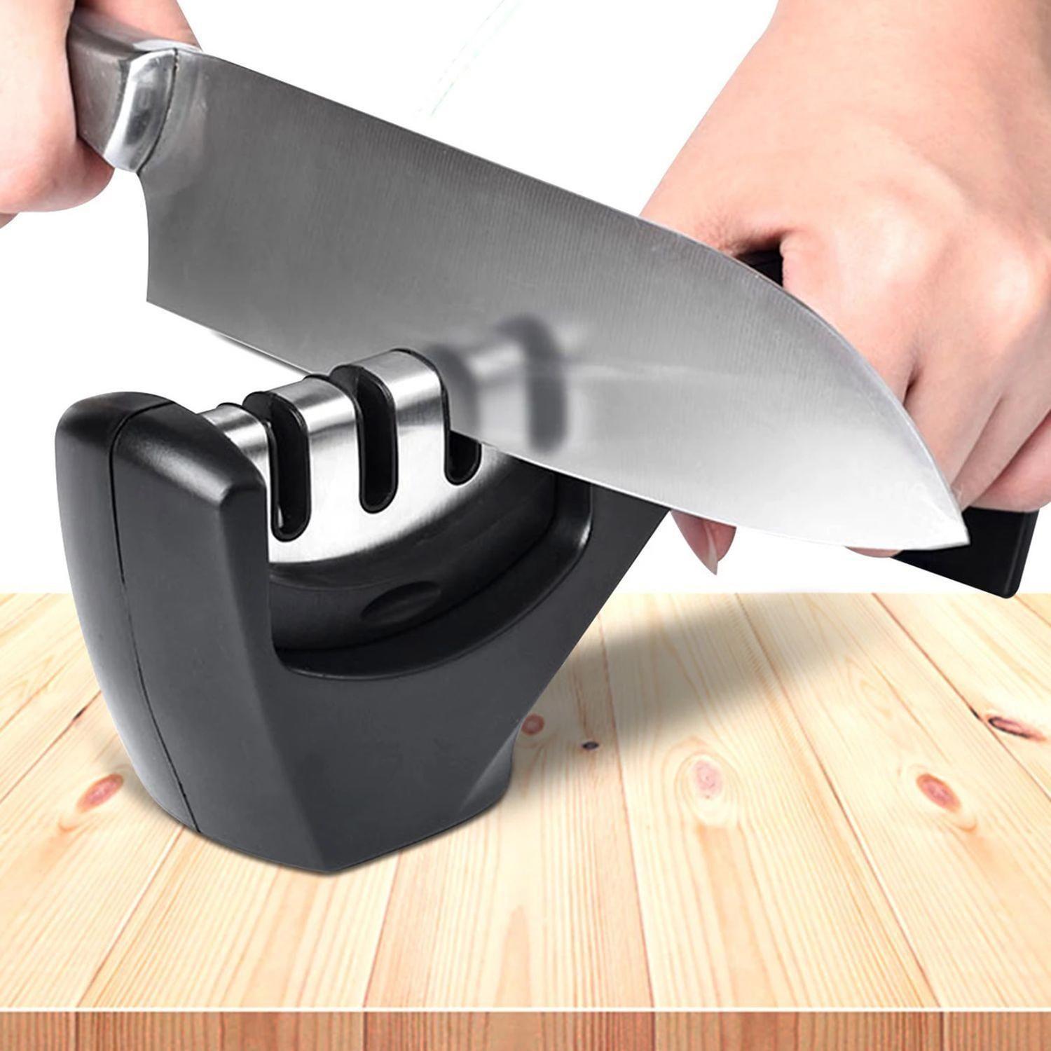 Afilador Cuchillos Cocina Knife Sharpener 3 Medidas-3