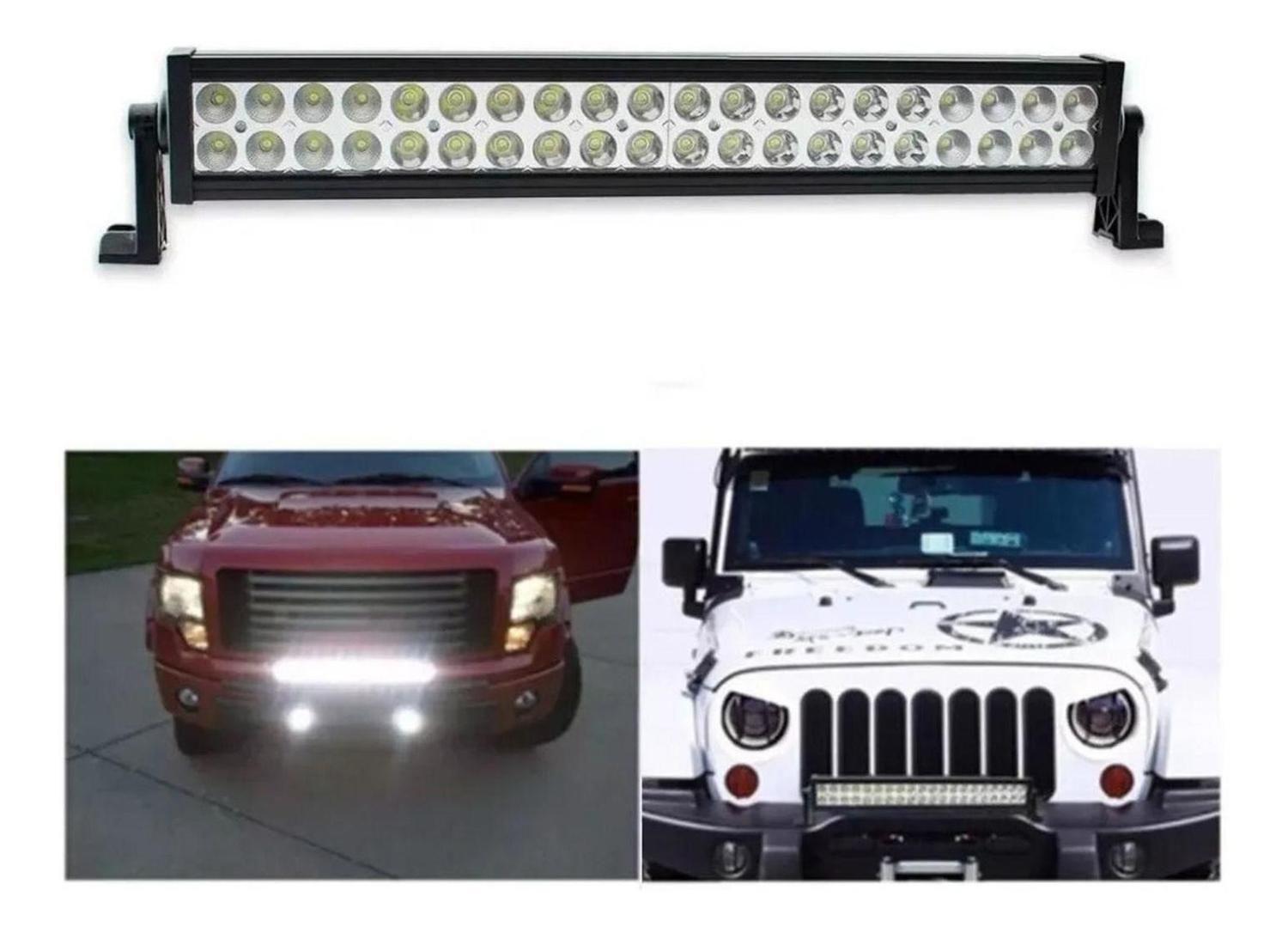 Luz Barra LED 120 Watt Neblinero 4x4 Auto Spot+flood-4