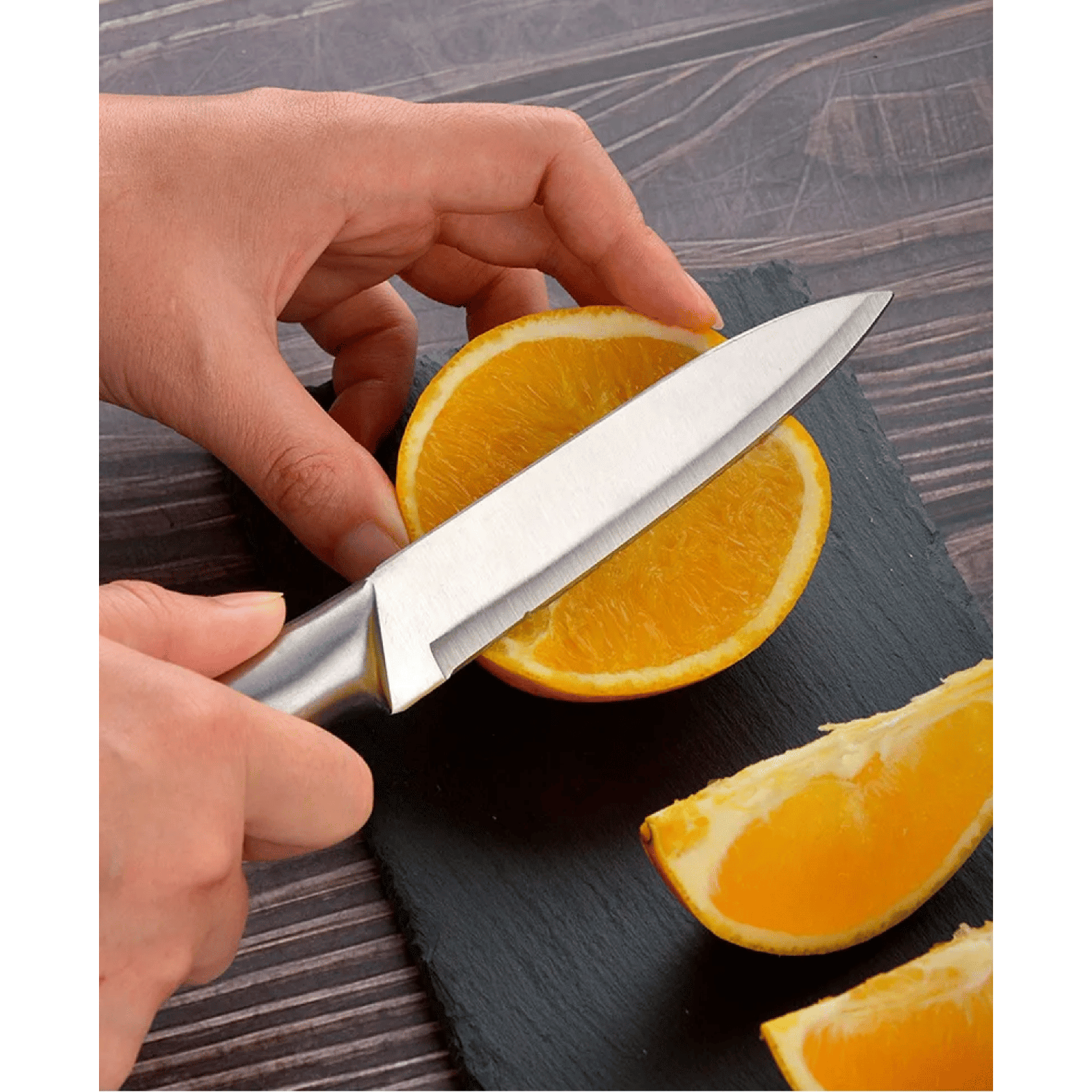 Set 7 Piezas Cuchillos Mas Soporte Acero Inoxidable-2