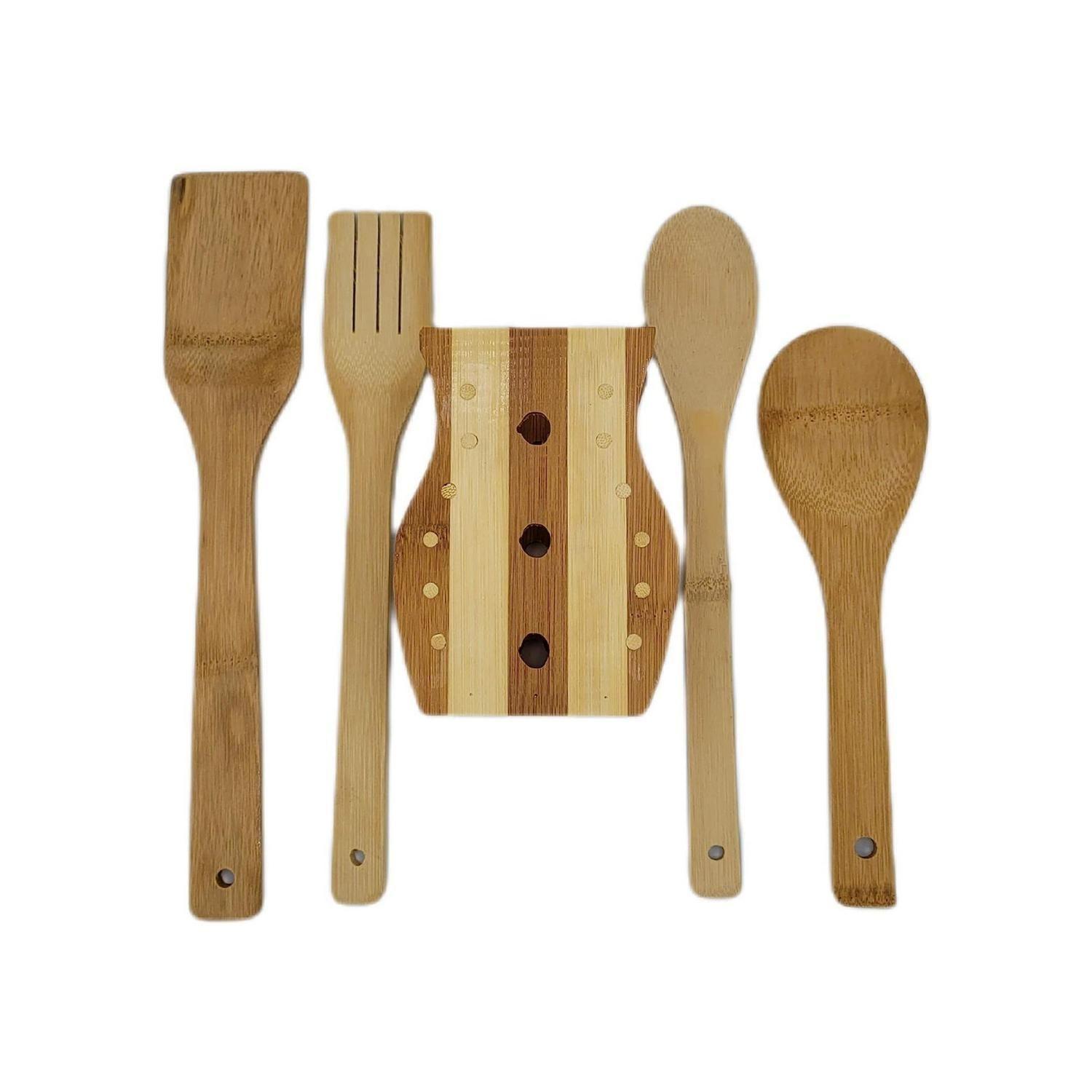 Set 4 Utensilios Cocina Madera 30 CM-2