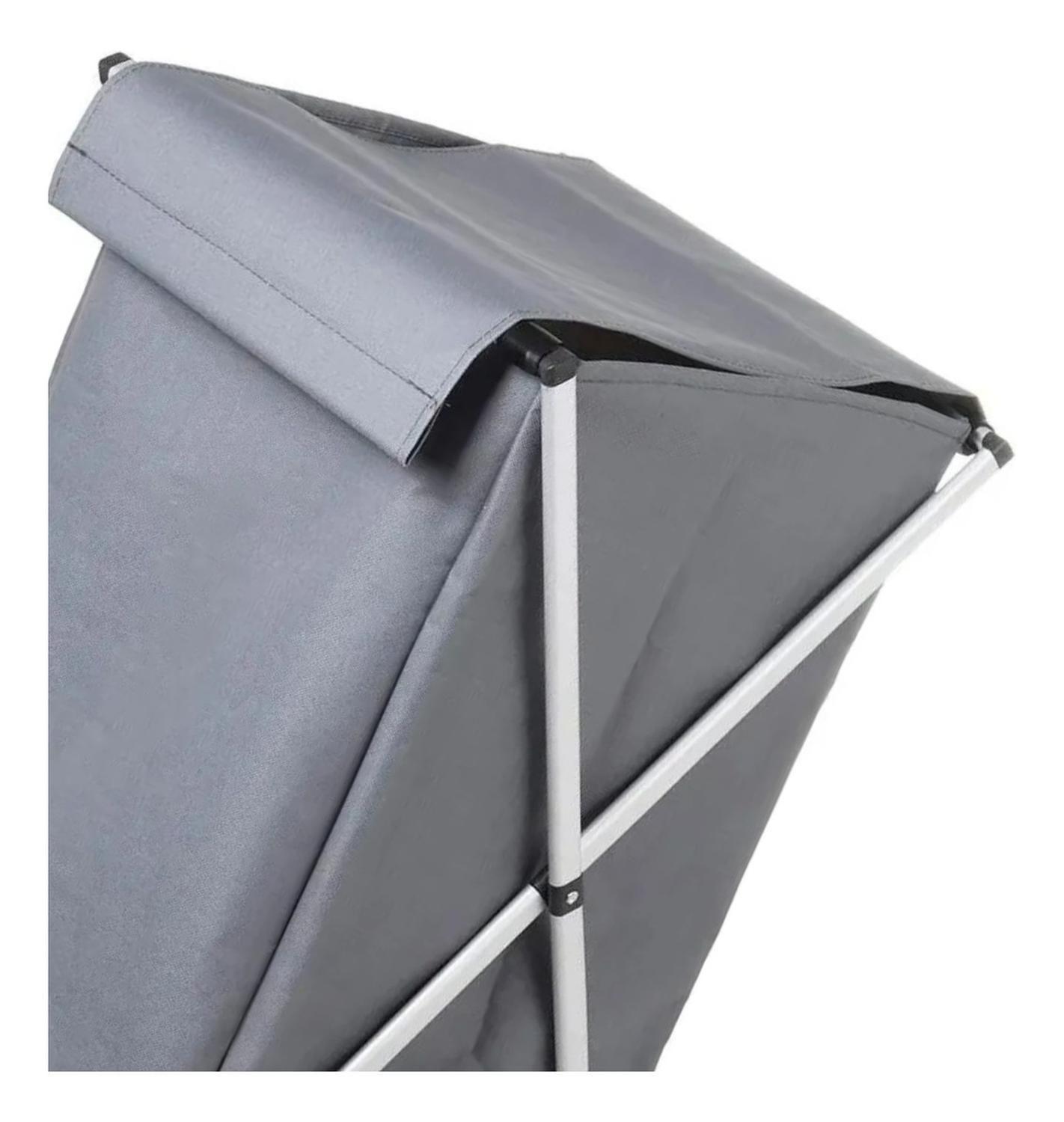 Canasto Cesta Organizador Ropa Plegable XL Gris-2