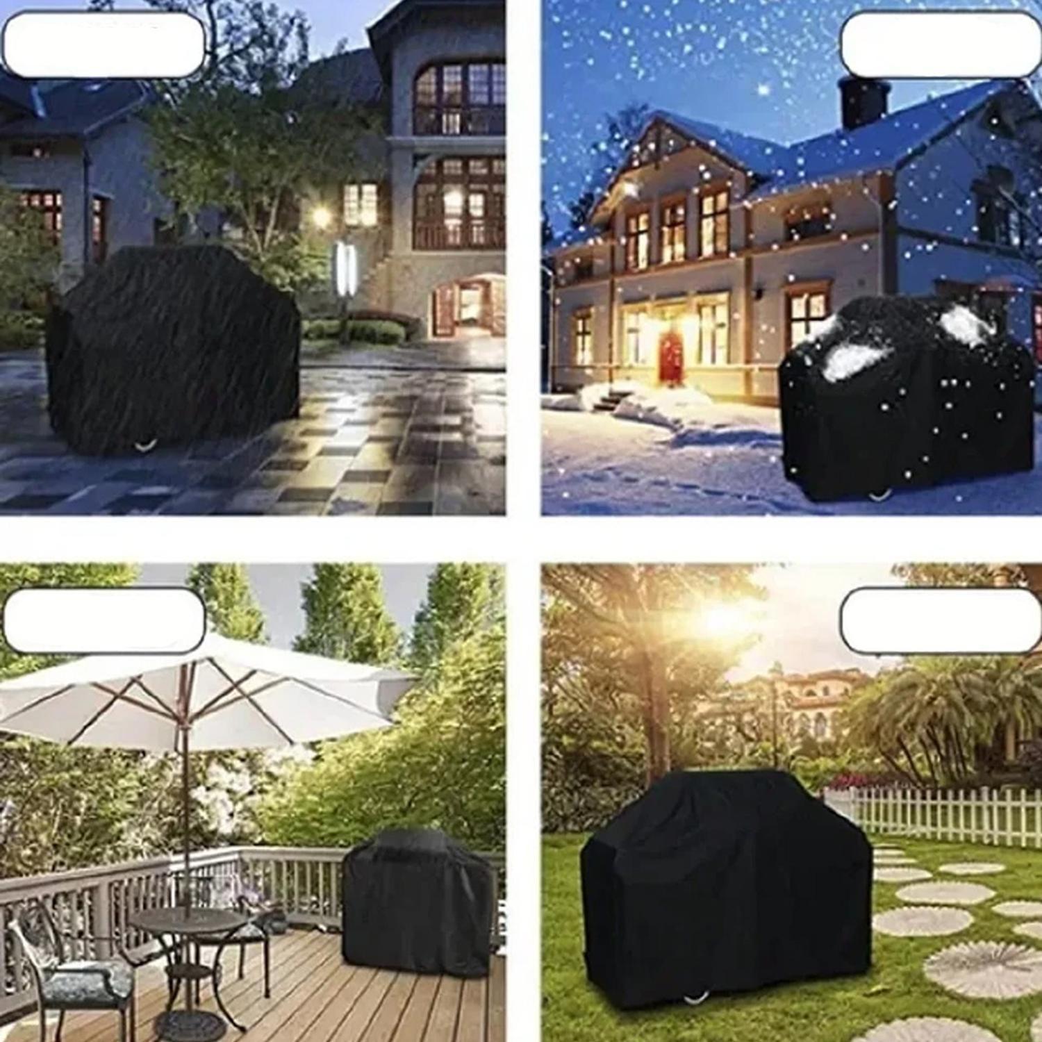 Funda Cobertor Parrilla Exterior Impermeable 145x61x117 CM-5