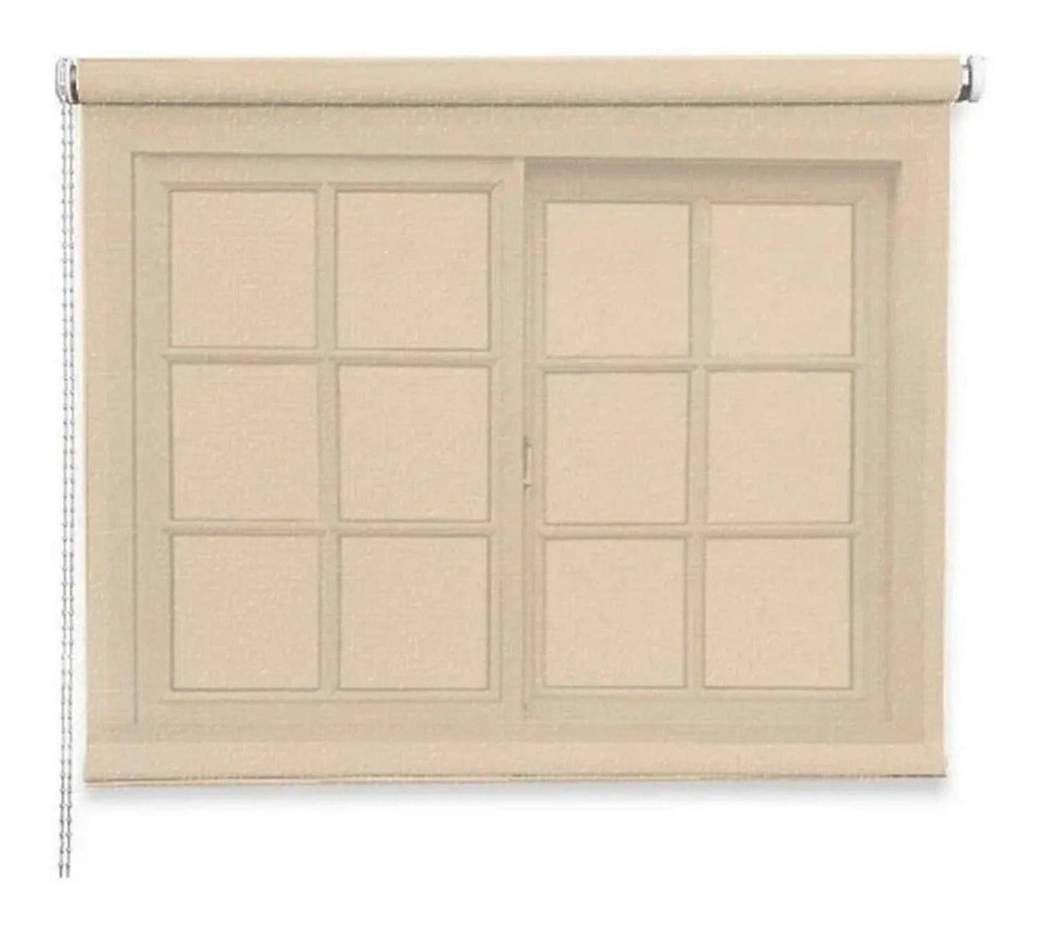 Cortina Roller Rustica Deluxe 100x160 CM Beige-2