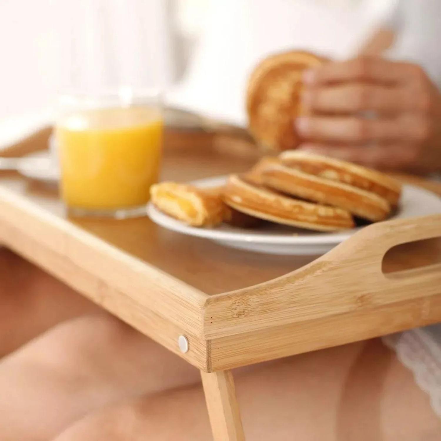 Mesa Bandeja Desayuno Notebook Madera 50x30x24 CM-4
