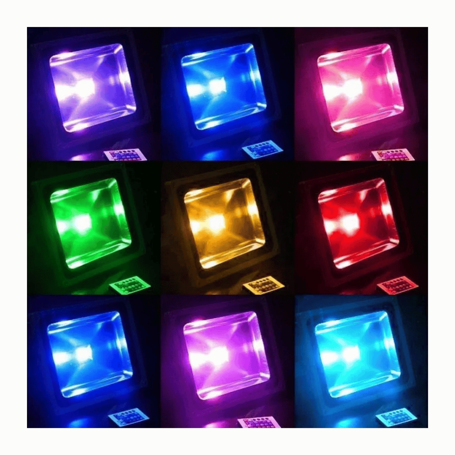Foco Reflector LED Control RGB 10 Watt-2