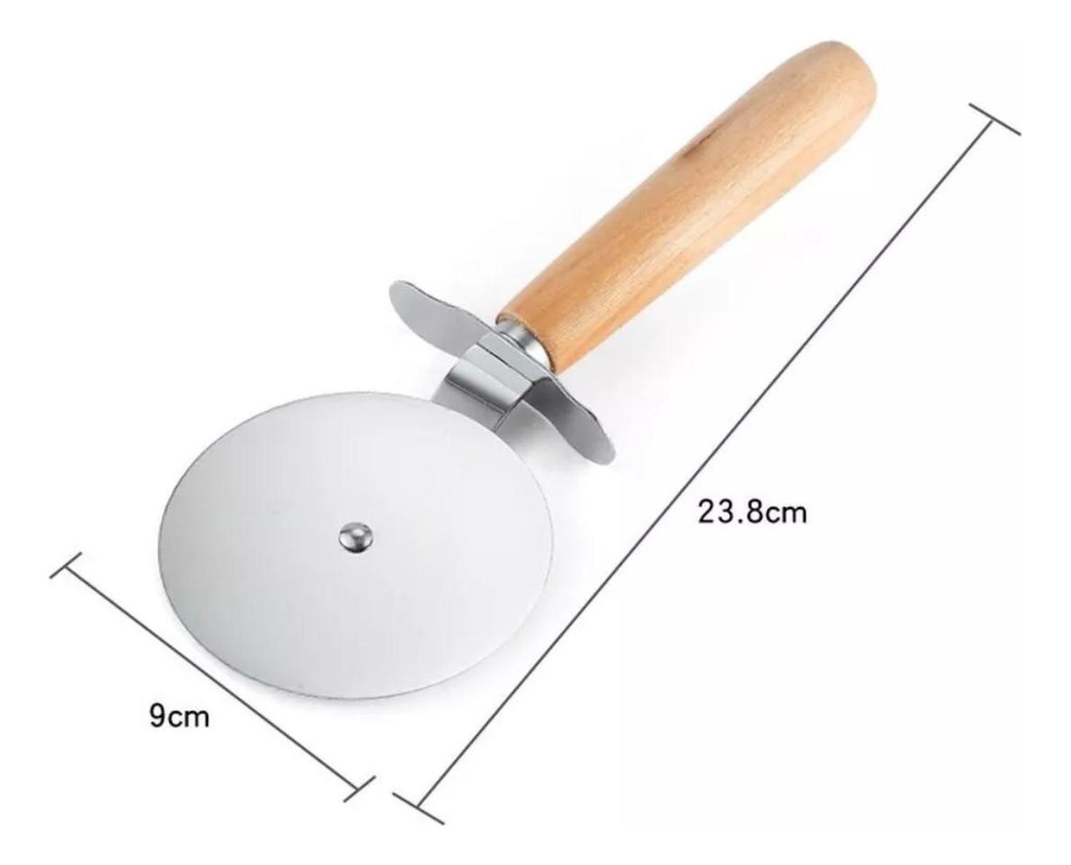 Cortador Rueda Masas Pizzas Acero 20 CM-2