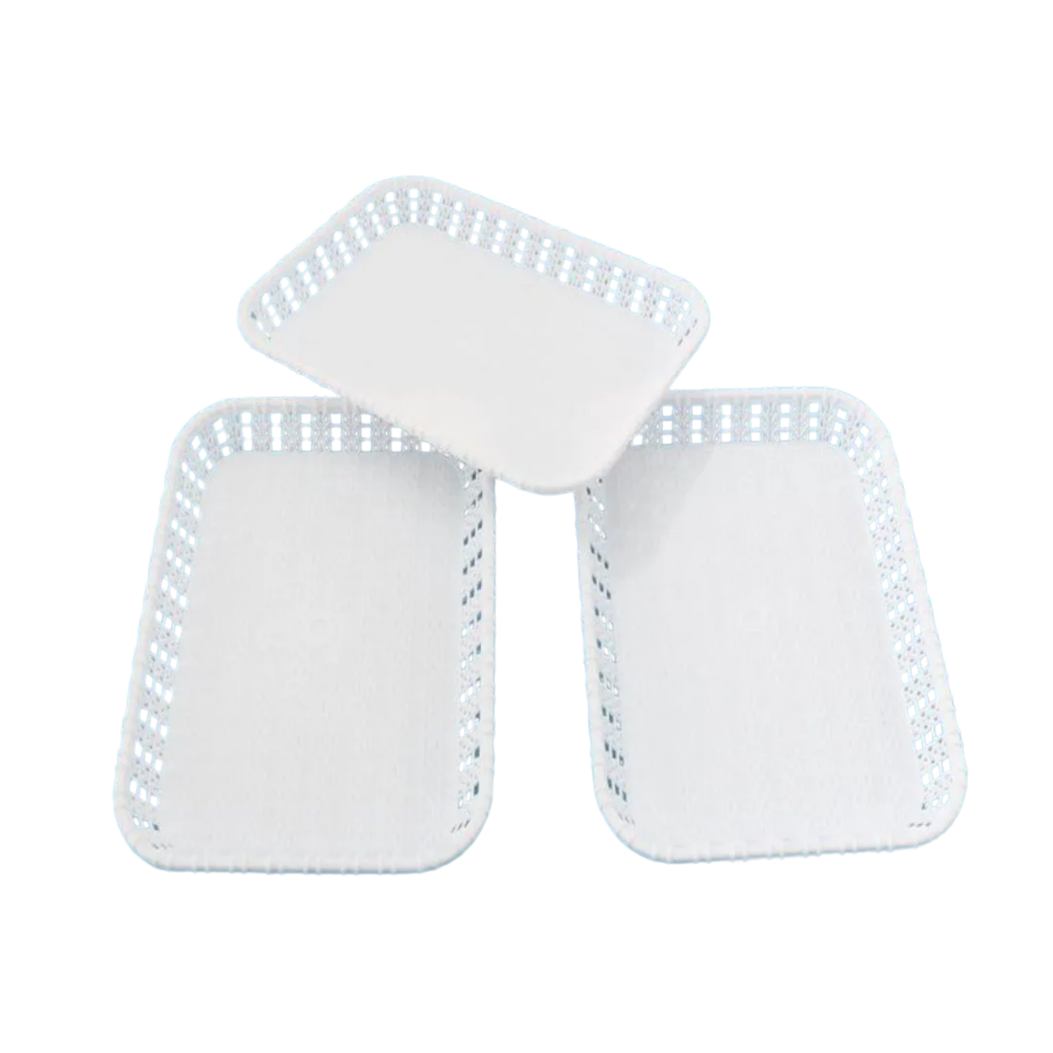 Set 10 Piezas Porta Torta Cupcake Queques Pasteles Blanco-3