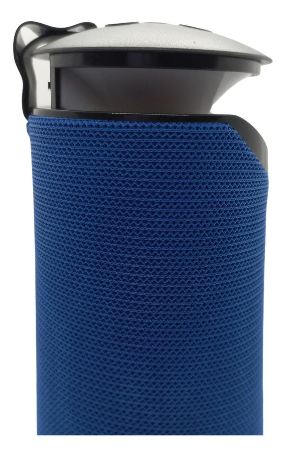 Parlante Bluetooth Recargable Luz RGB/USB/TF/FM Azul-4