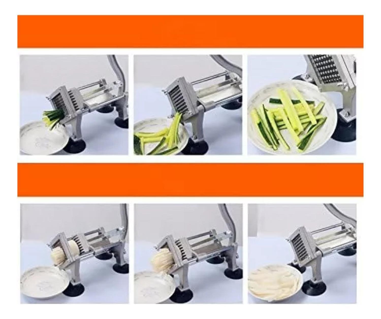 Máquina Picadora Verduras Acero Inoxidable 3 Cuchillas-4