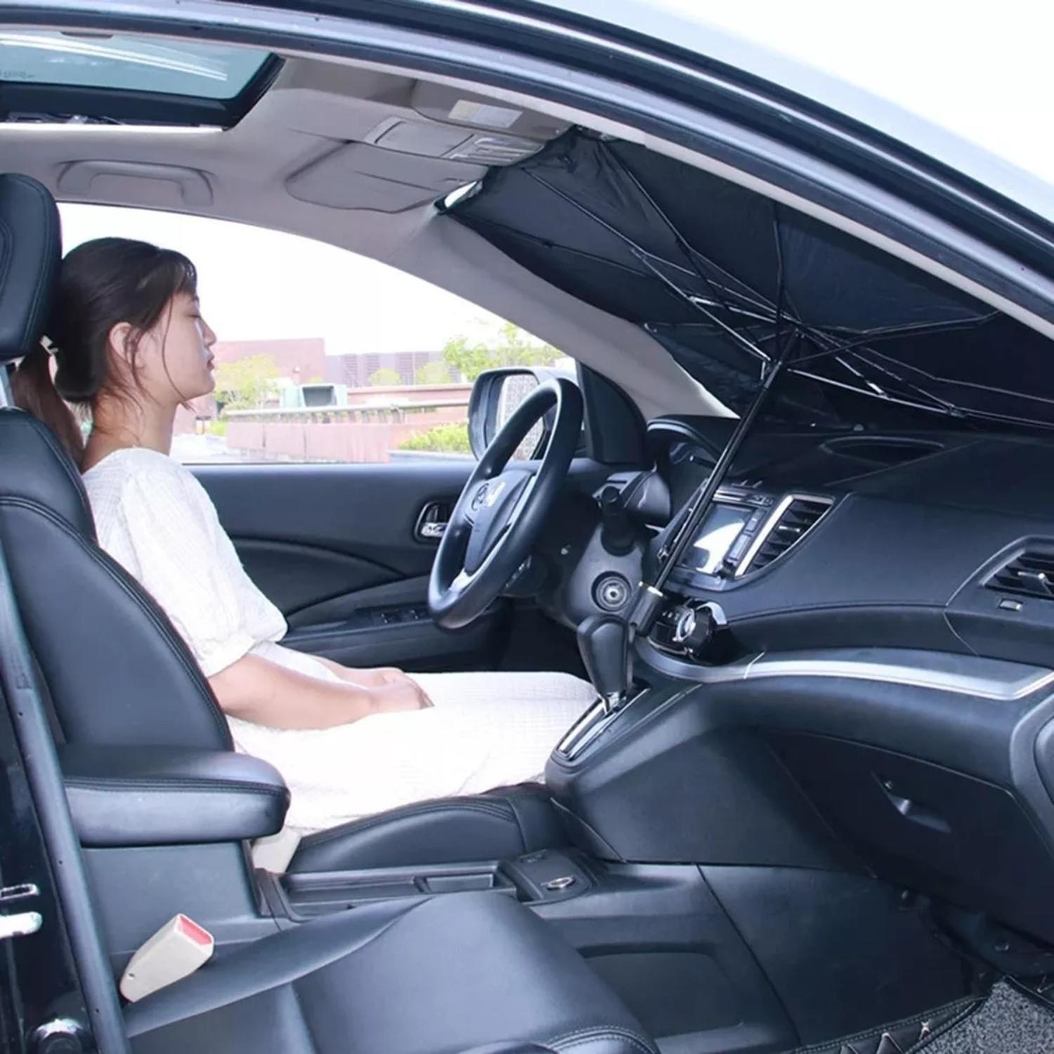 Cubre Parabrisa Automóvil Parasol Quitasol 126x80 CM-2