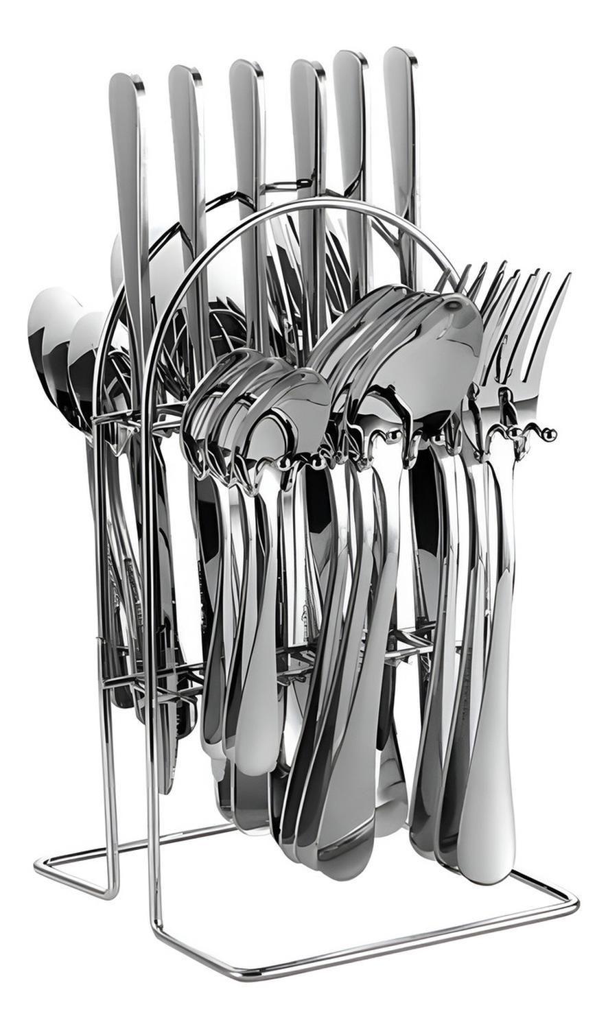 Set Cubiertos 24 Piezas Acero Inoxidable DLX-3