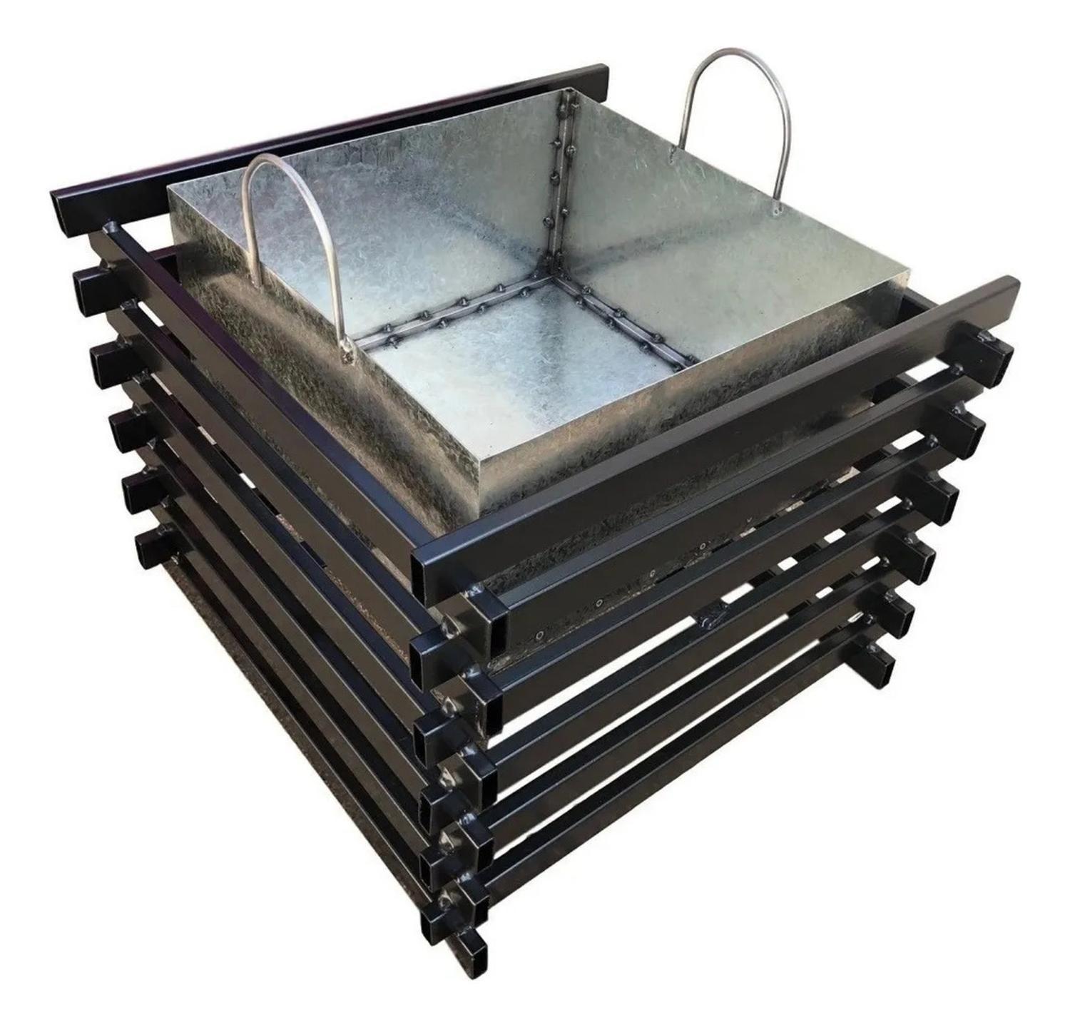 Fogón Brasero Fierro Terraza 53x53x45 CM-2