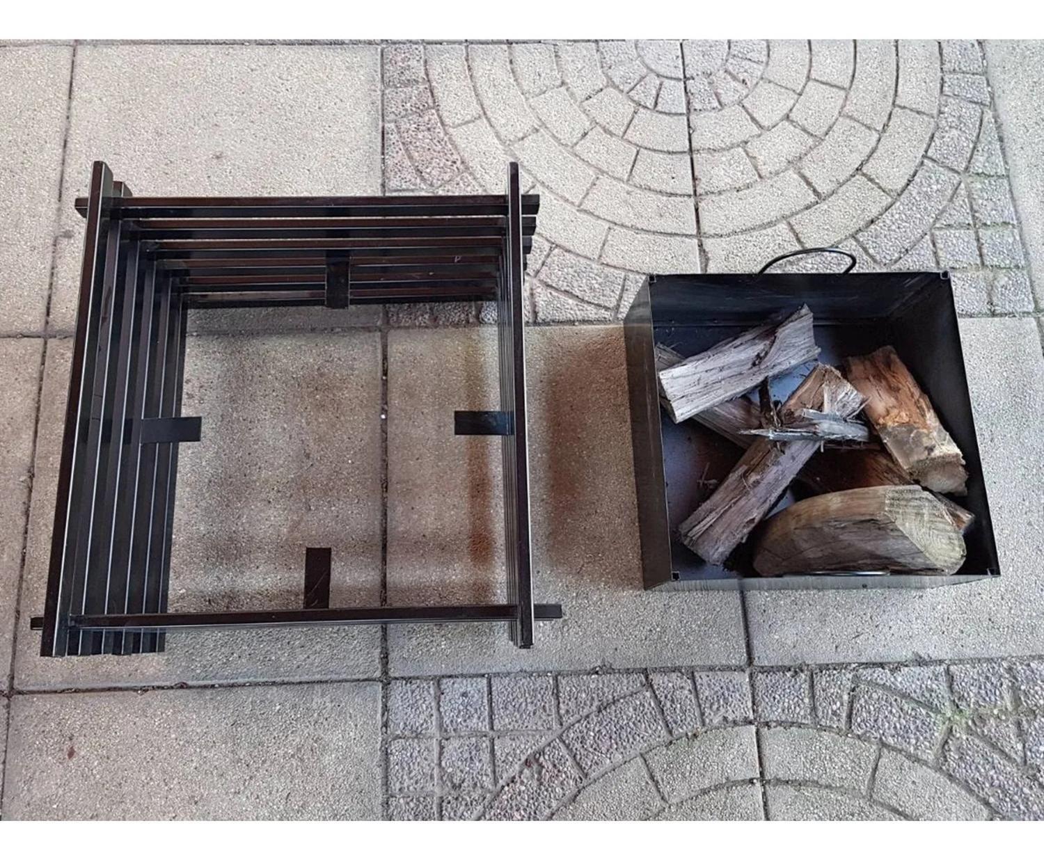 Fogón Brasero Fierro Terraza 53x53x45 CM-6