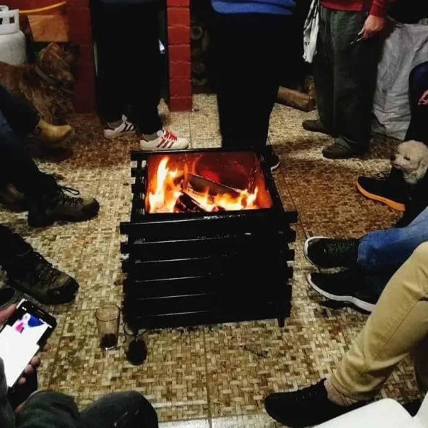 Fogón Brasero Fierro Terraza 53x53x45 CM-7