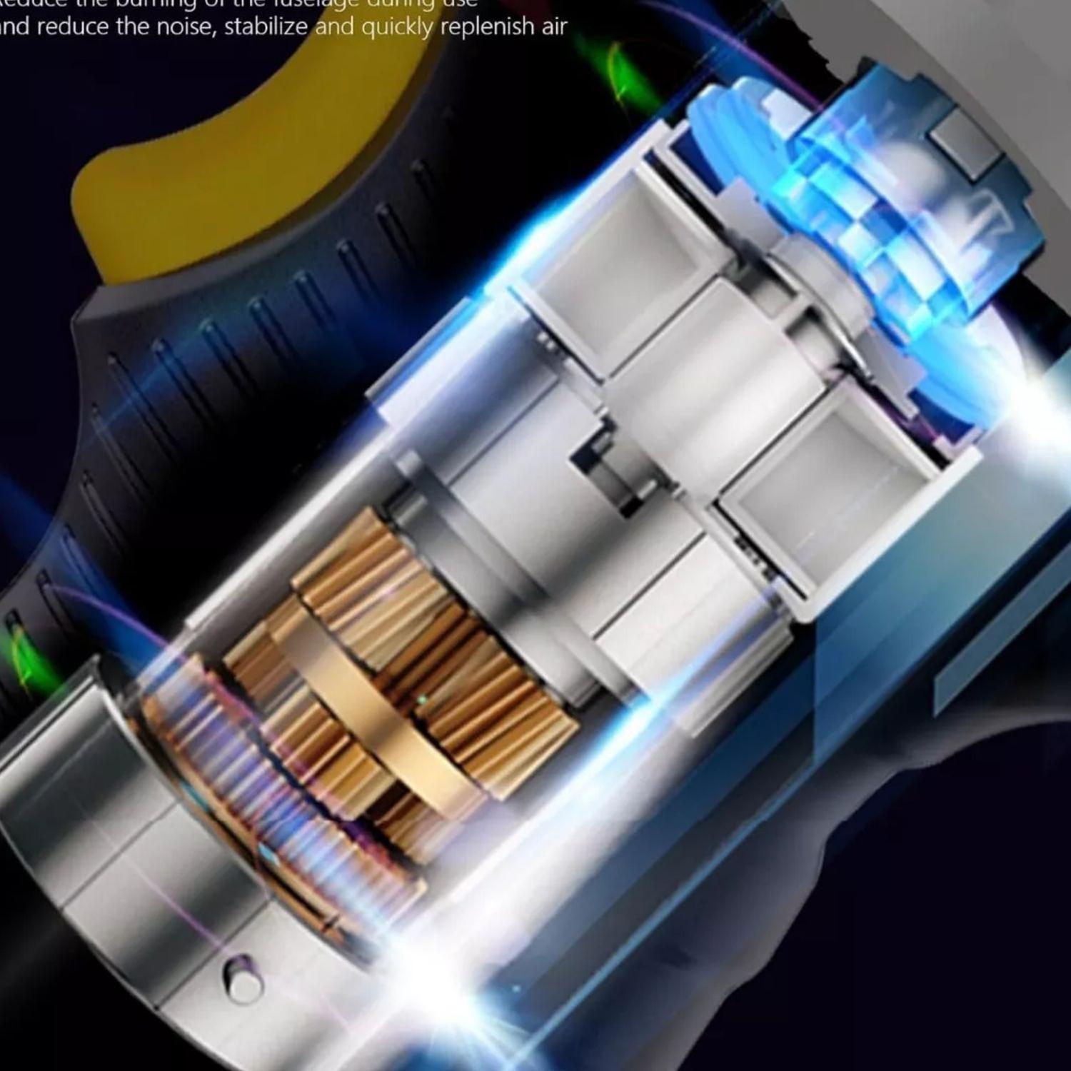 Compresor Portátil 12 V 120 Watt Infla Neumático Auto Negro-3