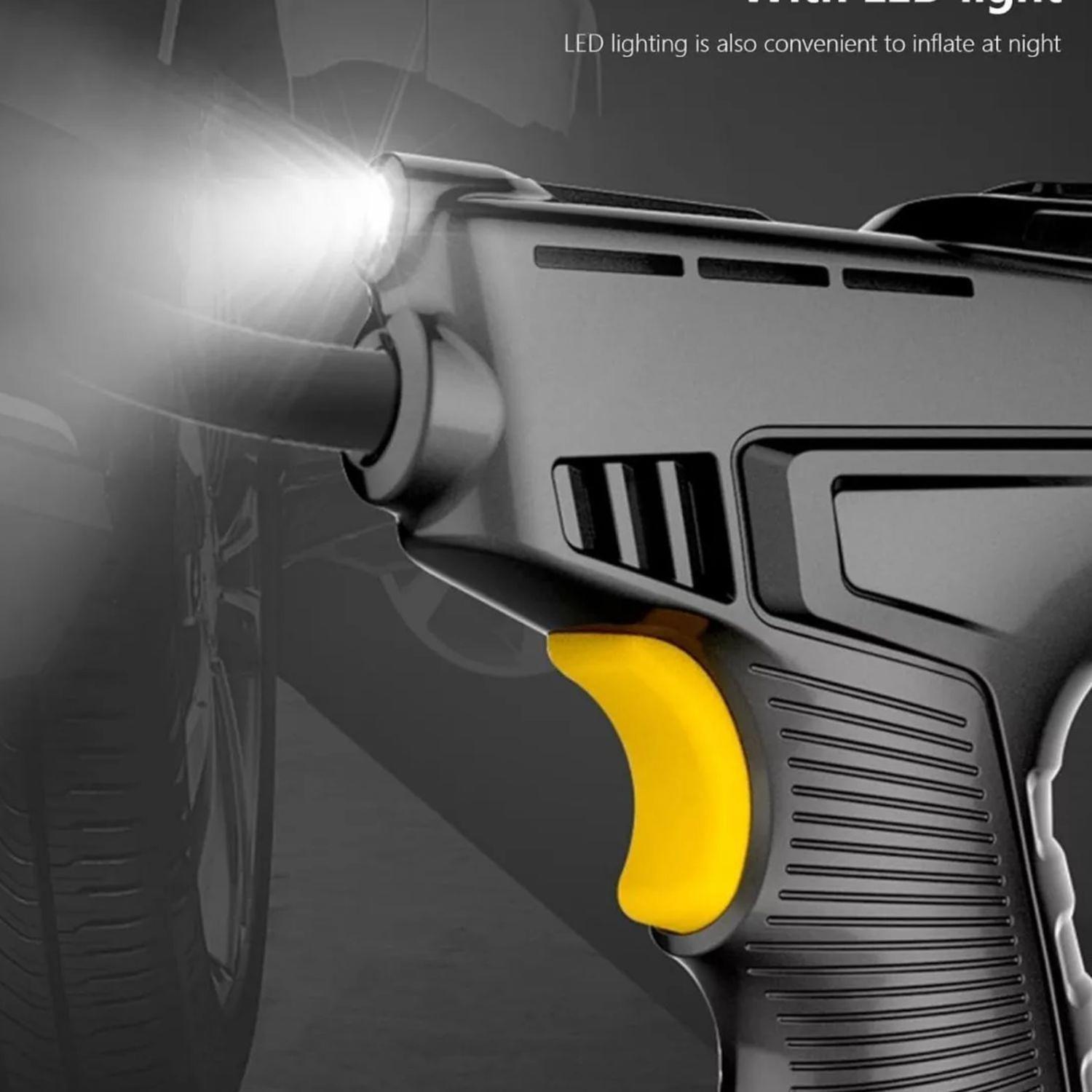 Compresor Portátil 12 V 120 Watt Infla Neumático Auto Negro-4