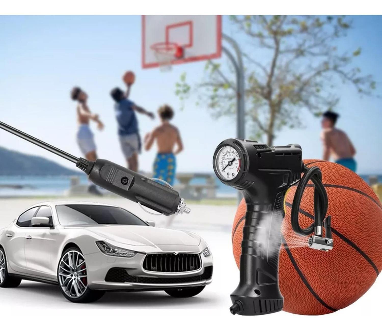 Compresor Portátil 12 V 120 Watt Infla Neumático Auto Negro-5