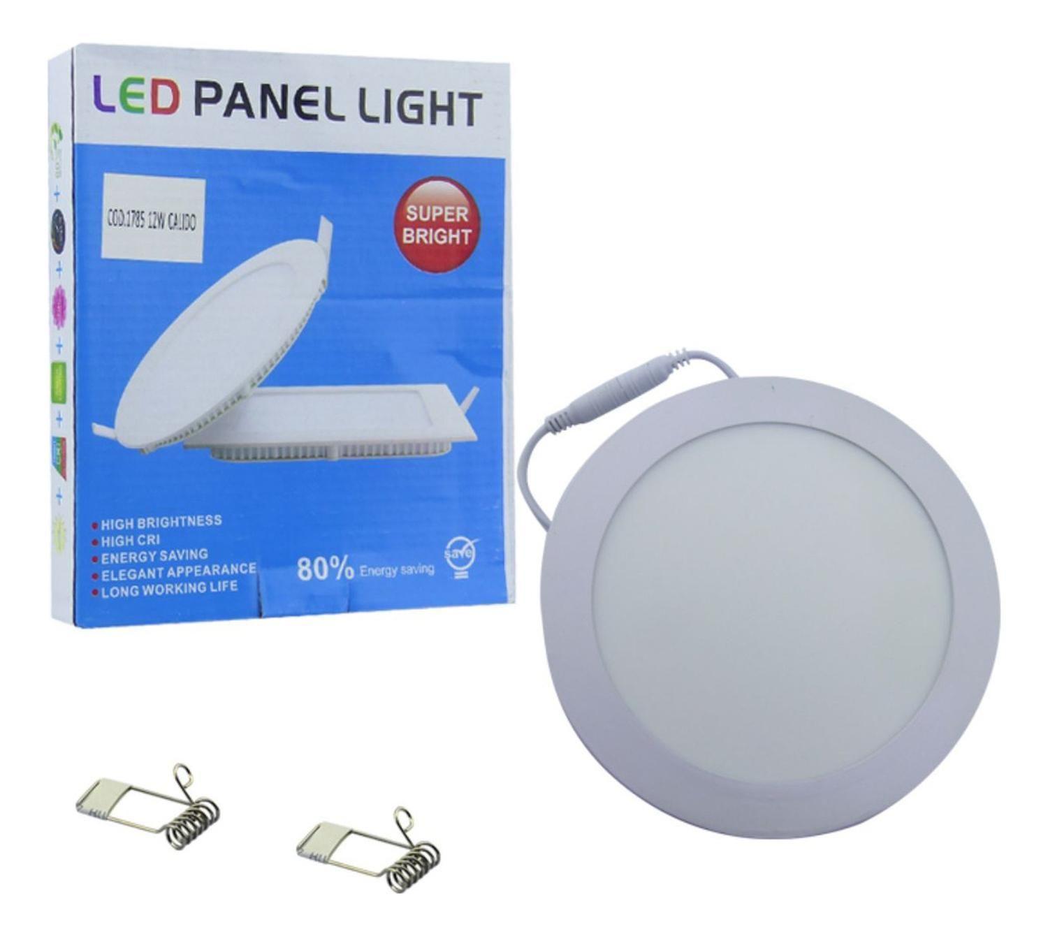 Foco LED Panel 12 Watt Luz Cálida 220 V-3