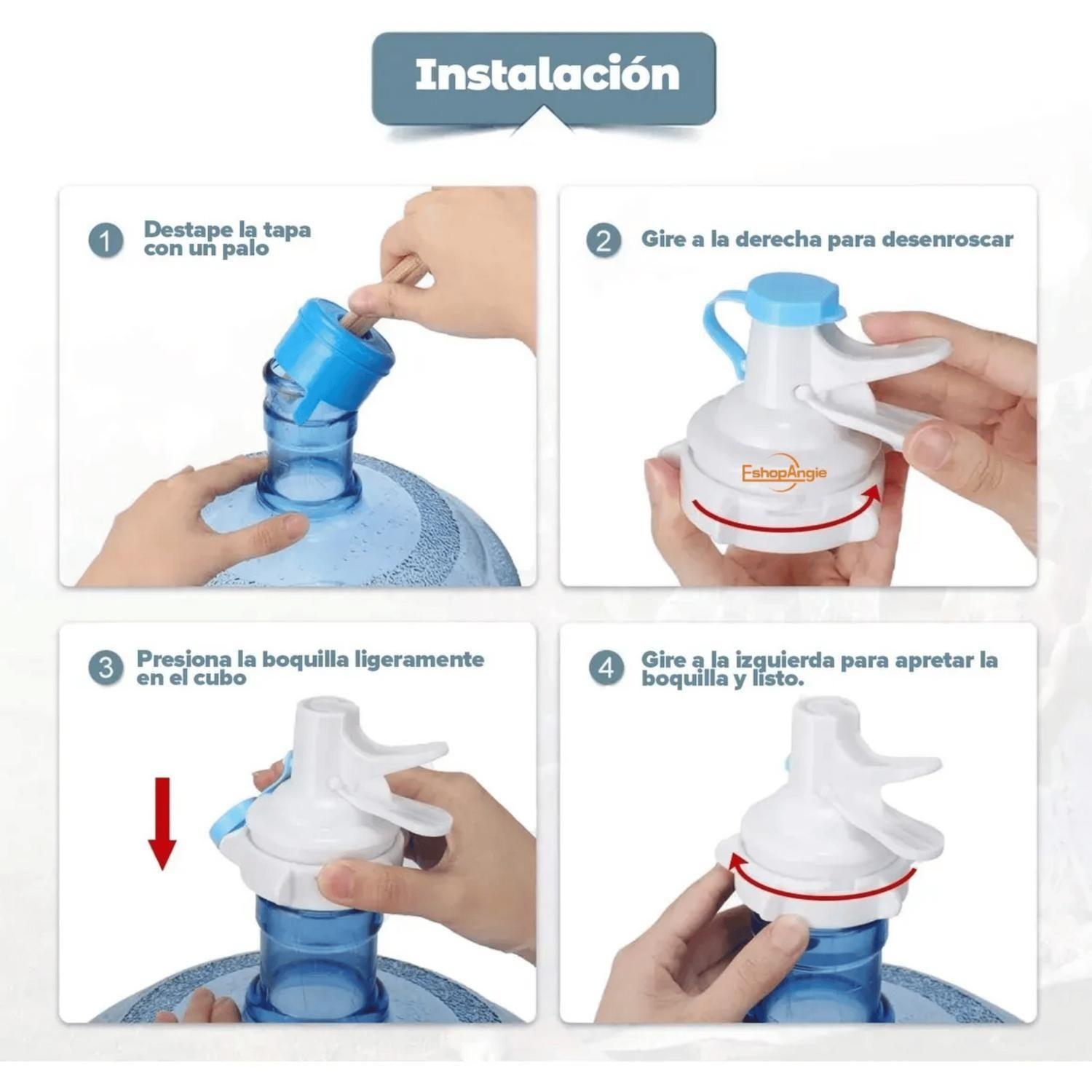 Rack Soporte Bidon Agua más Boquilla 20x27,2x19,7 CM Negro-3