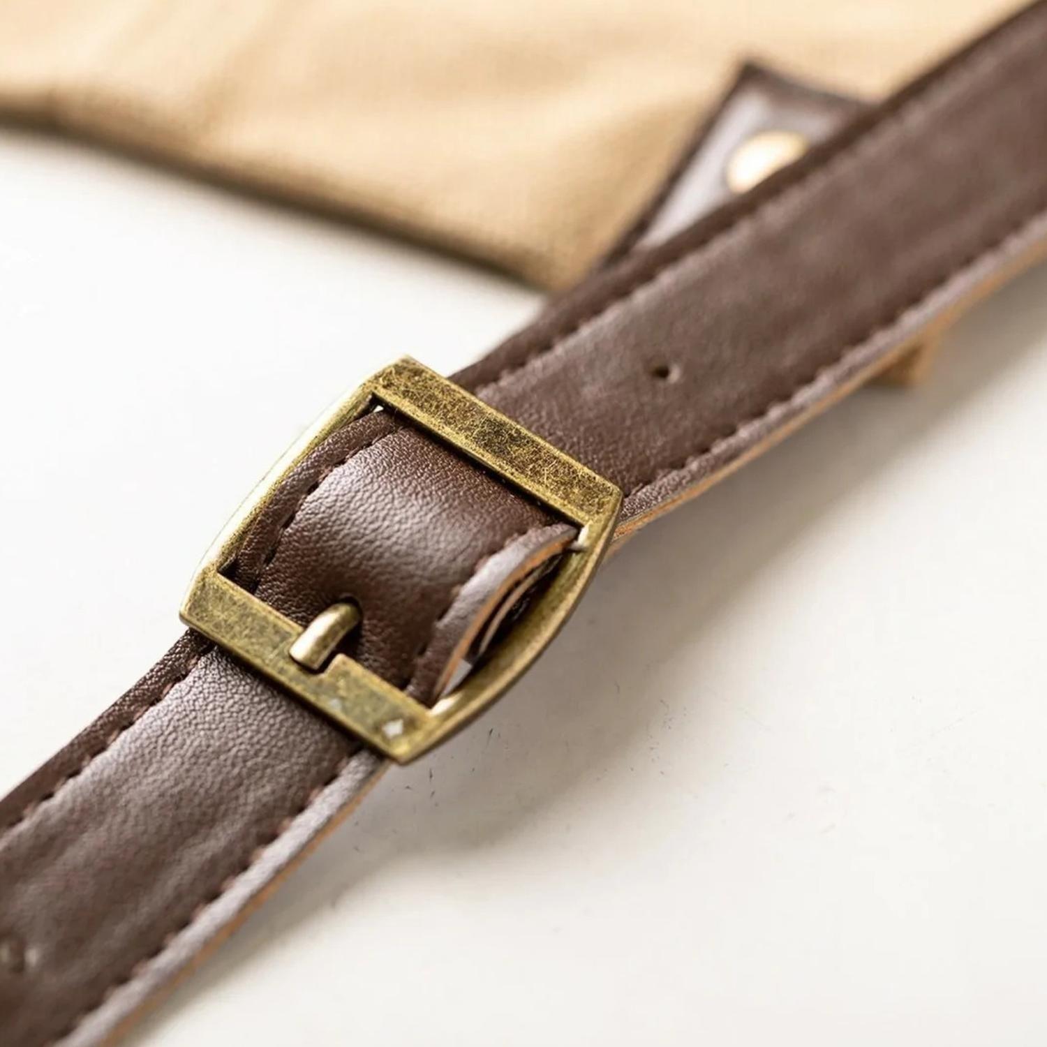 Delantal Pechera 100% Algodón Vurcex Khaki-3