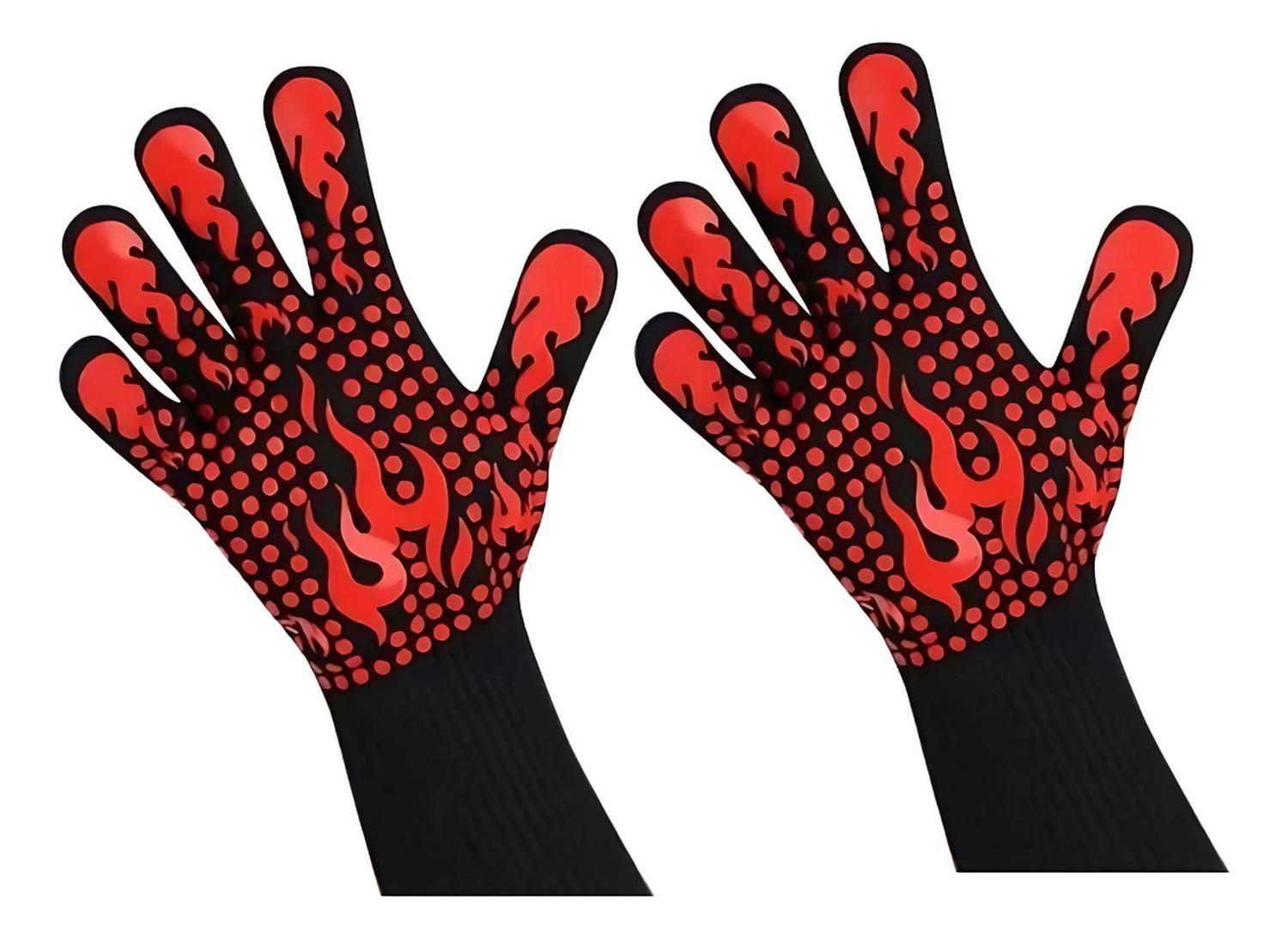 Par Guantes Cocina Alta Temperatura Asado Parrilla BBQ-2