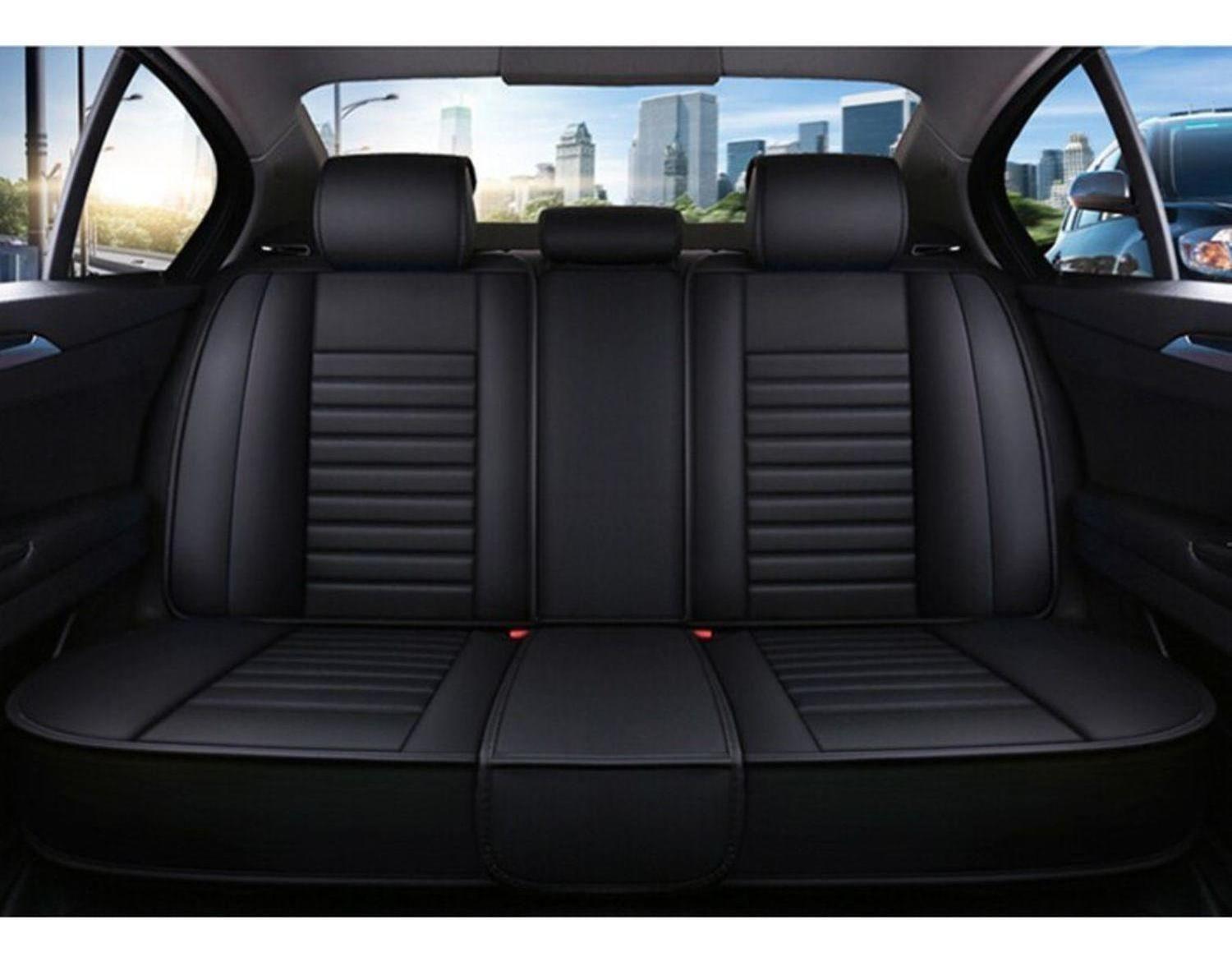 Funda Asiento Auto Deluxe Eco Cuero Milán Negro-2