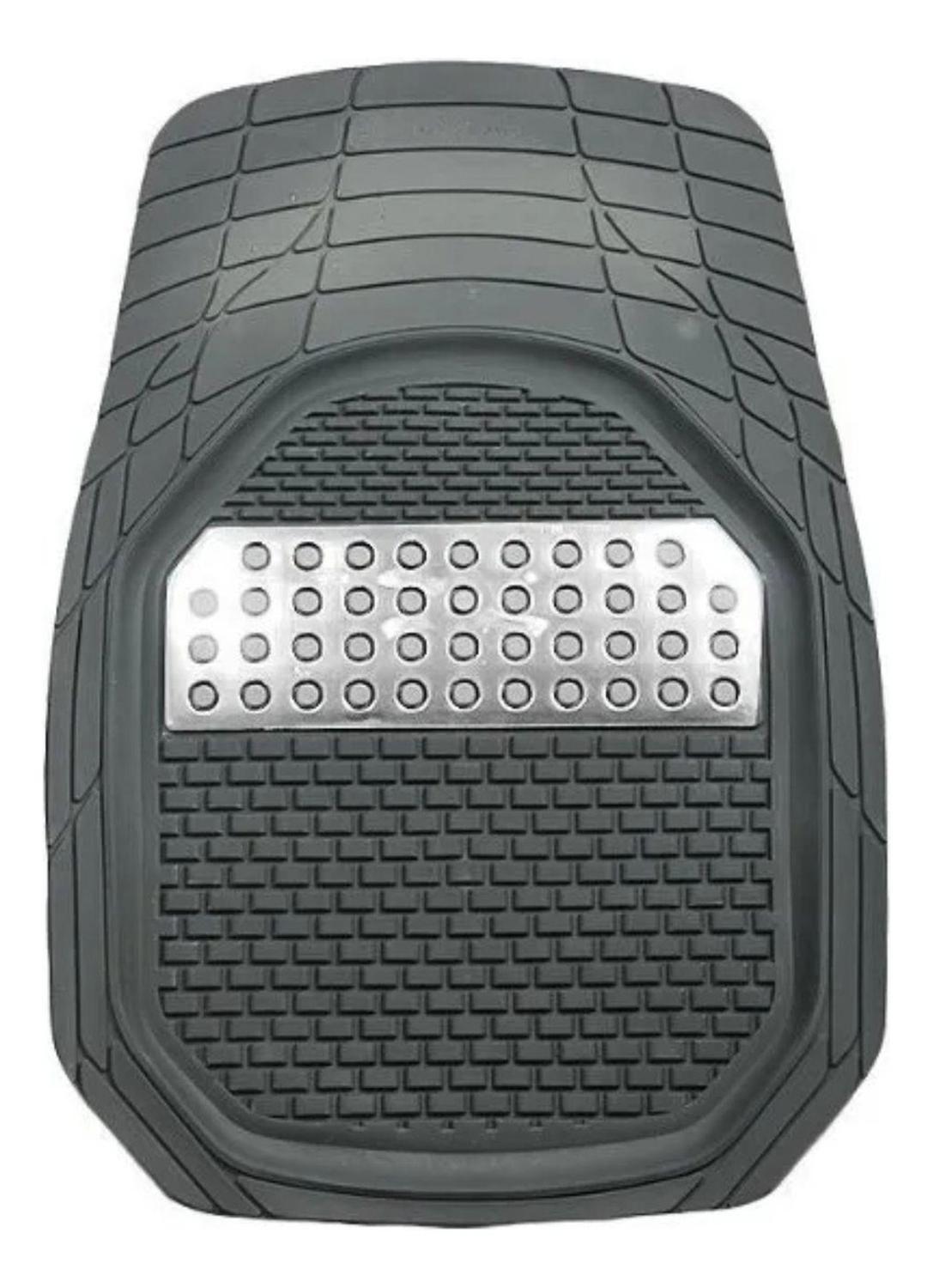 Alfombra Auto Goma Tuning 4 Piezas Negro Deluxe-2
