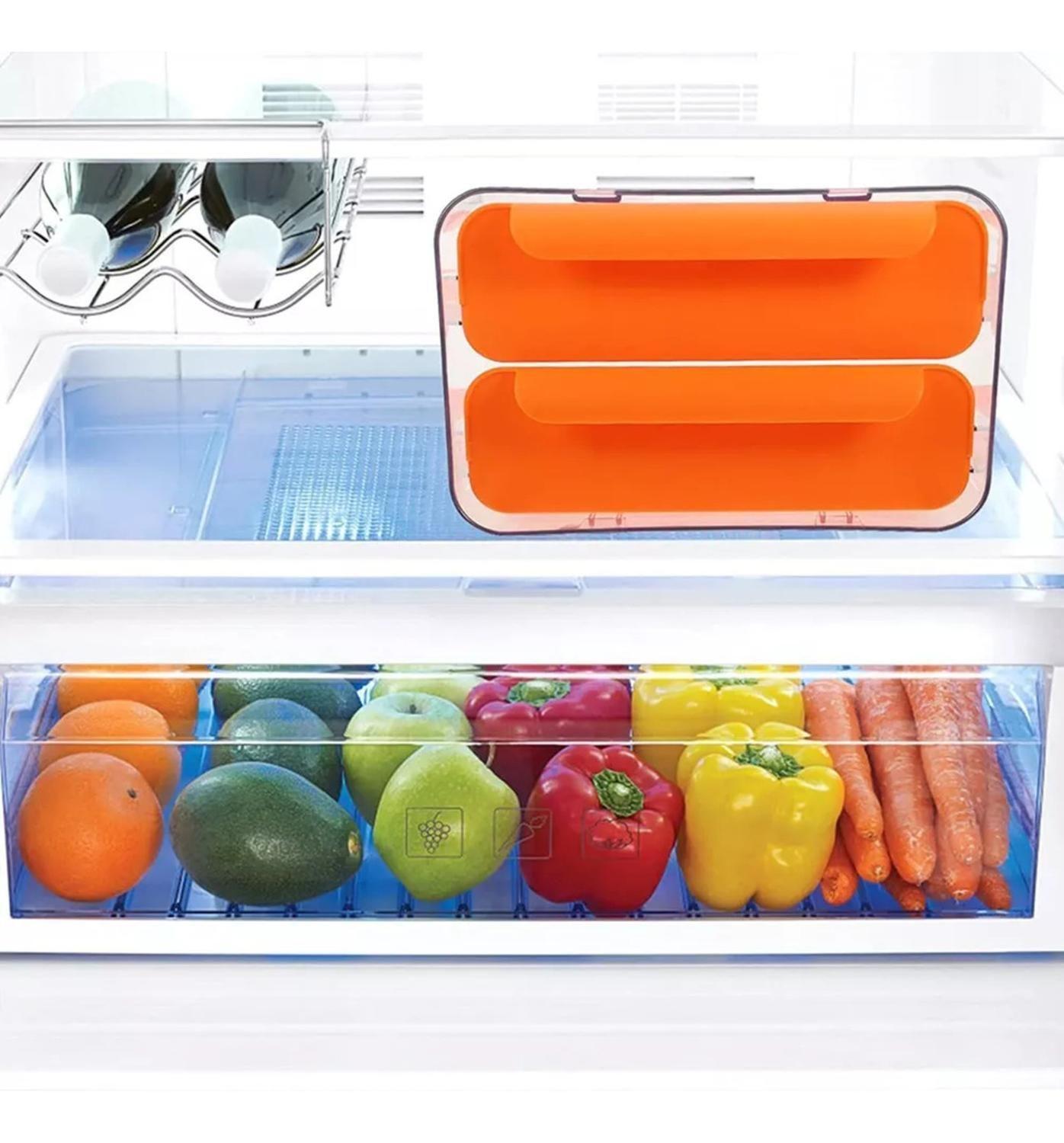 Organizador Portahuevos 2 Niveles 32 Huevos 26x23 CM Naranjo-4