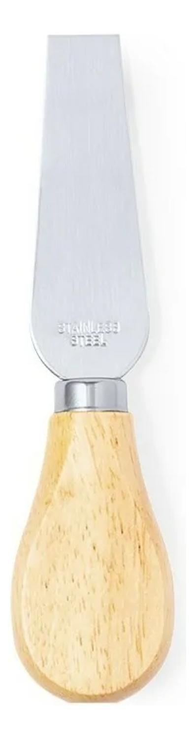 Set 4 Utensilios Queso Acero Madera Koet-5
