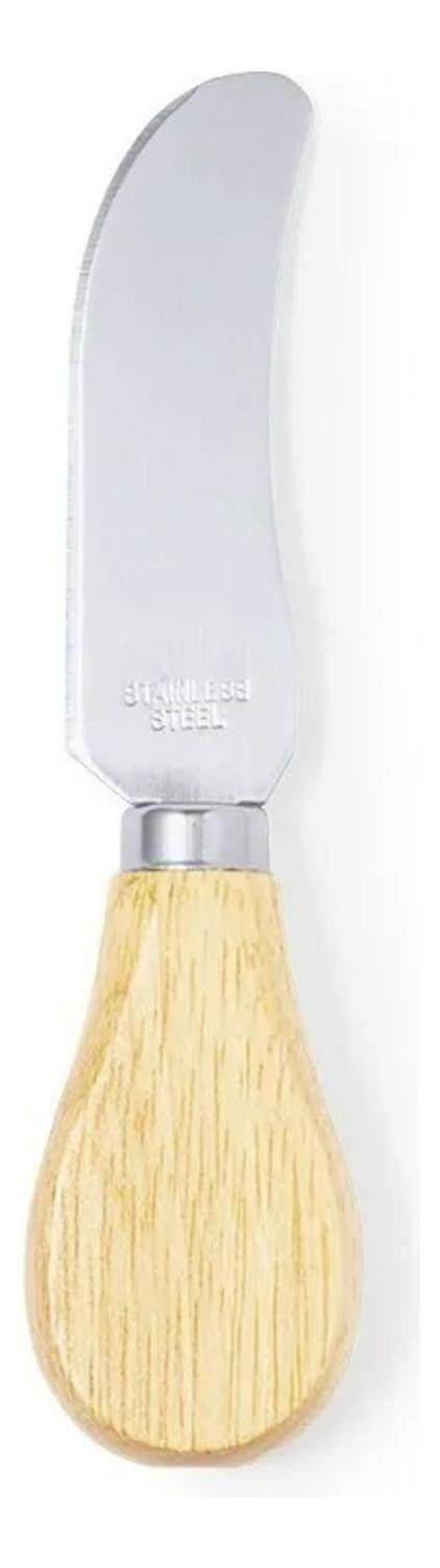 Set 4 Utensilios Queso Acero Madera Koet-6