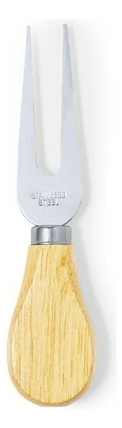 Set 4 Utensilios Queso Acero Madera Koet-7