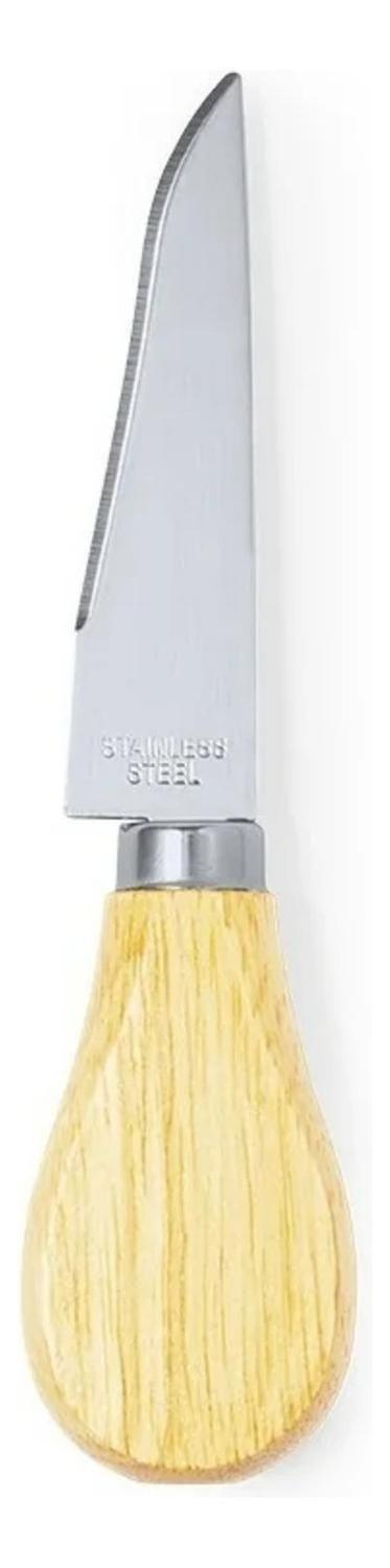 Set 4 Utensilios Queso Acero Madera Koet-8