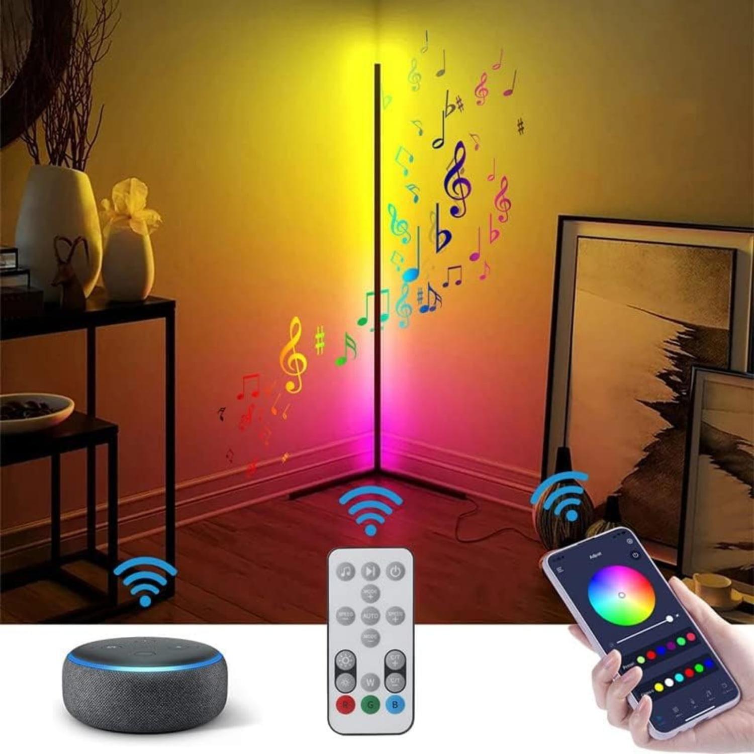 Lámpara Pie LED RGB Control Remoto 130 CM-3