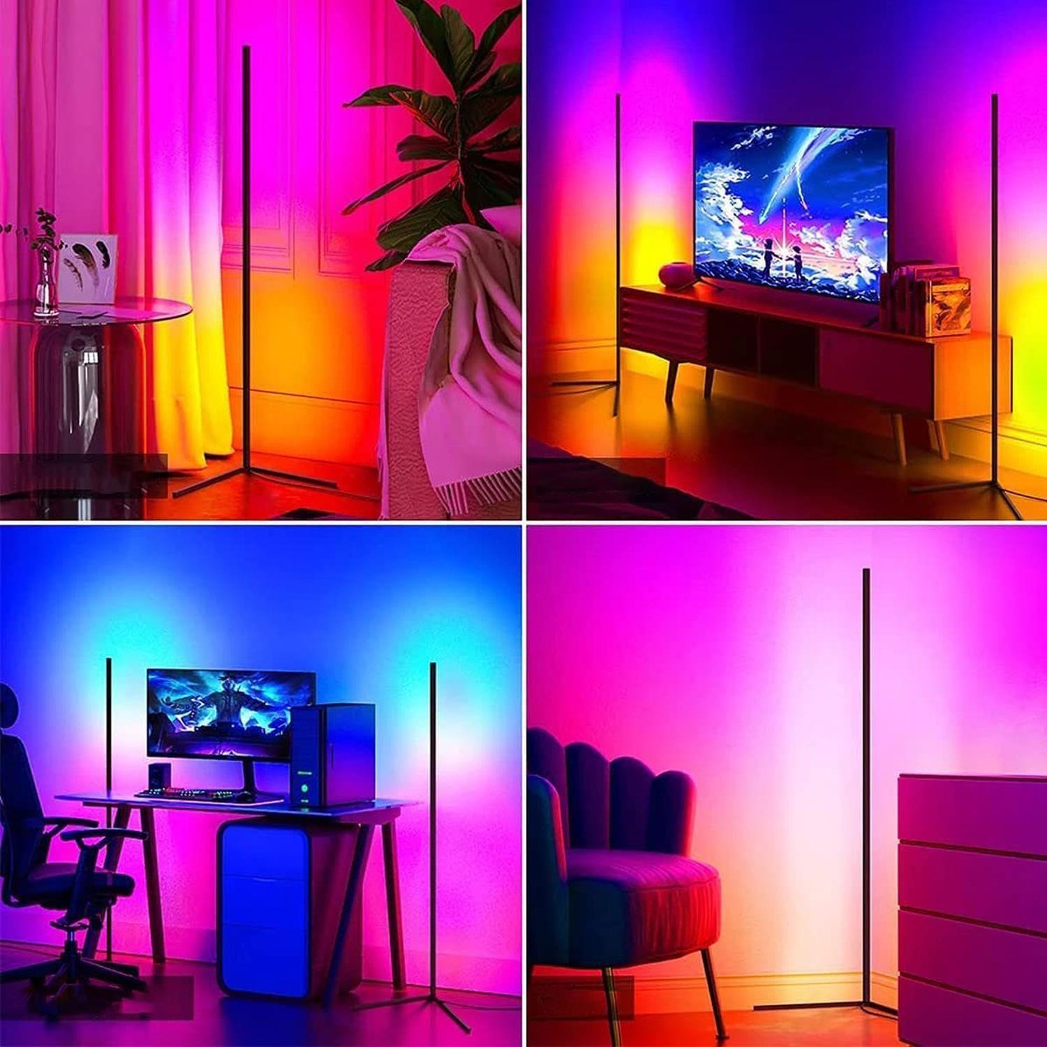 Lámpara Pie LED RGB Control Remoto 130 CM-4