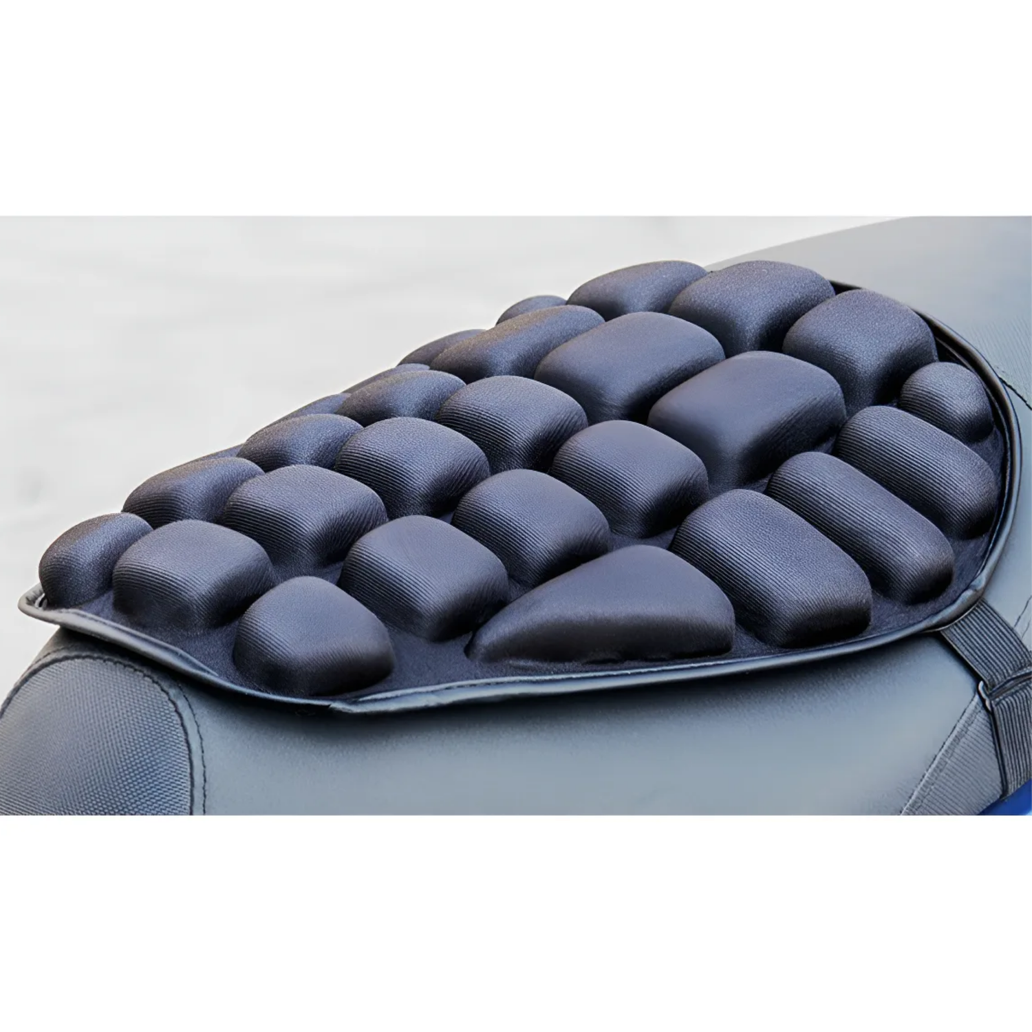 Cojín Acolchado Universal Ajustable Asiento Moto Negro-3