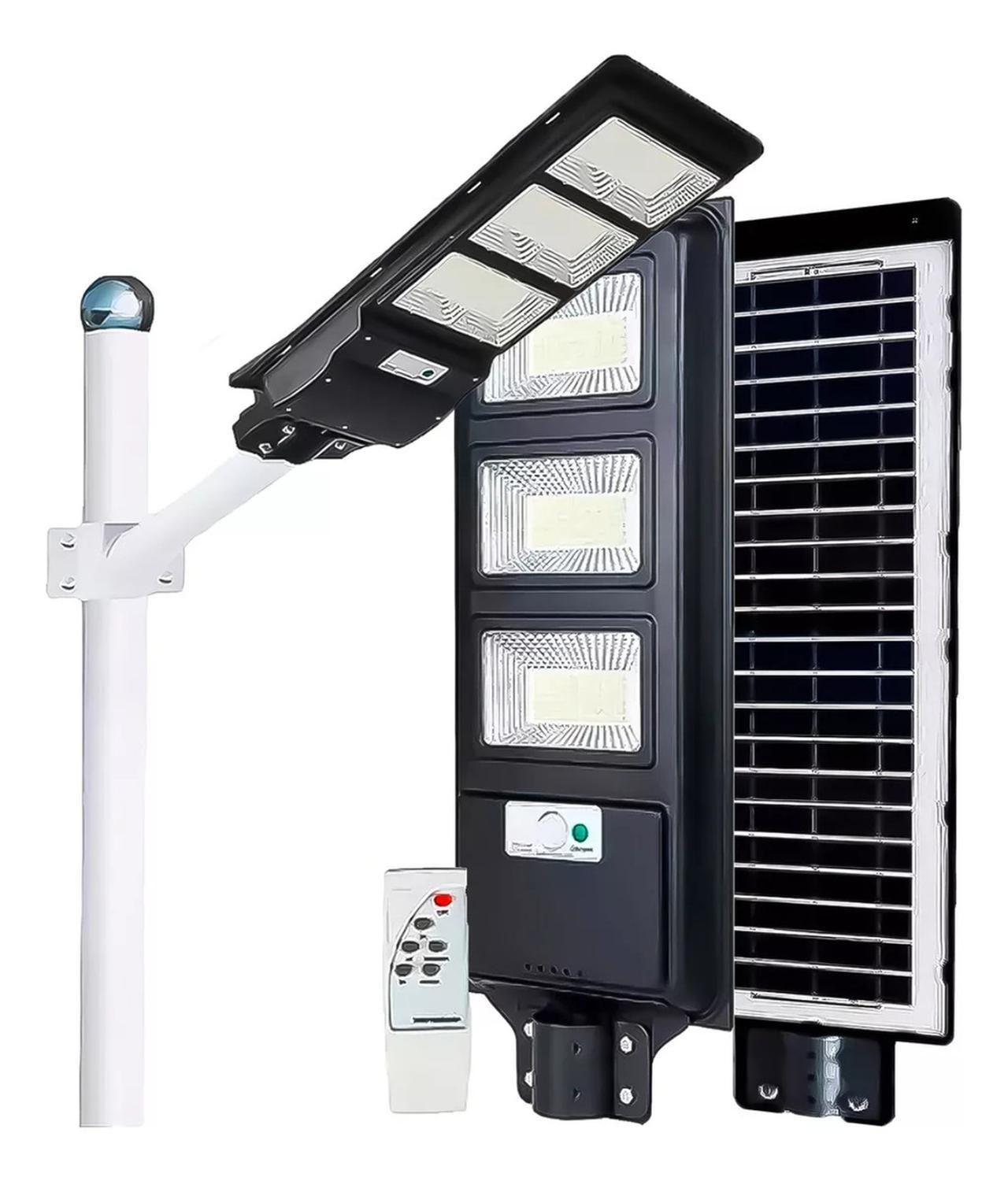 Foco Exterior 200 Watt Luz Solar LED Soporte-4