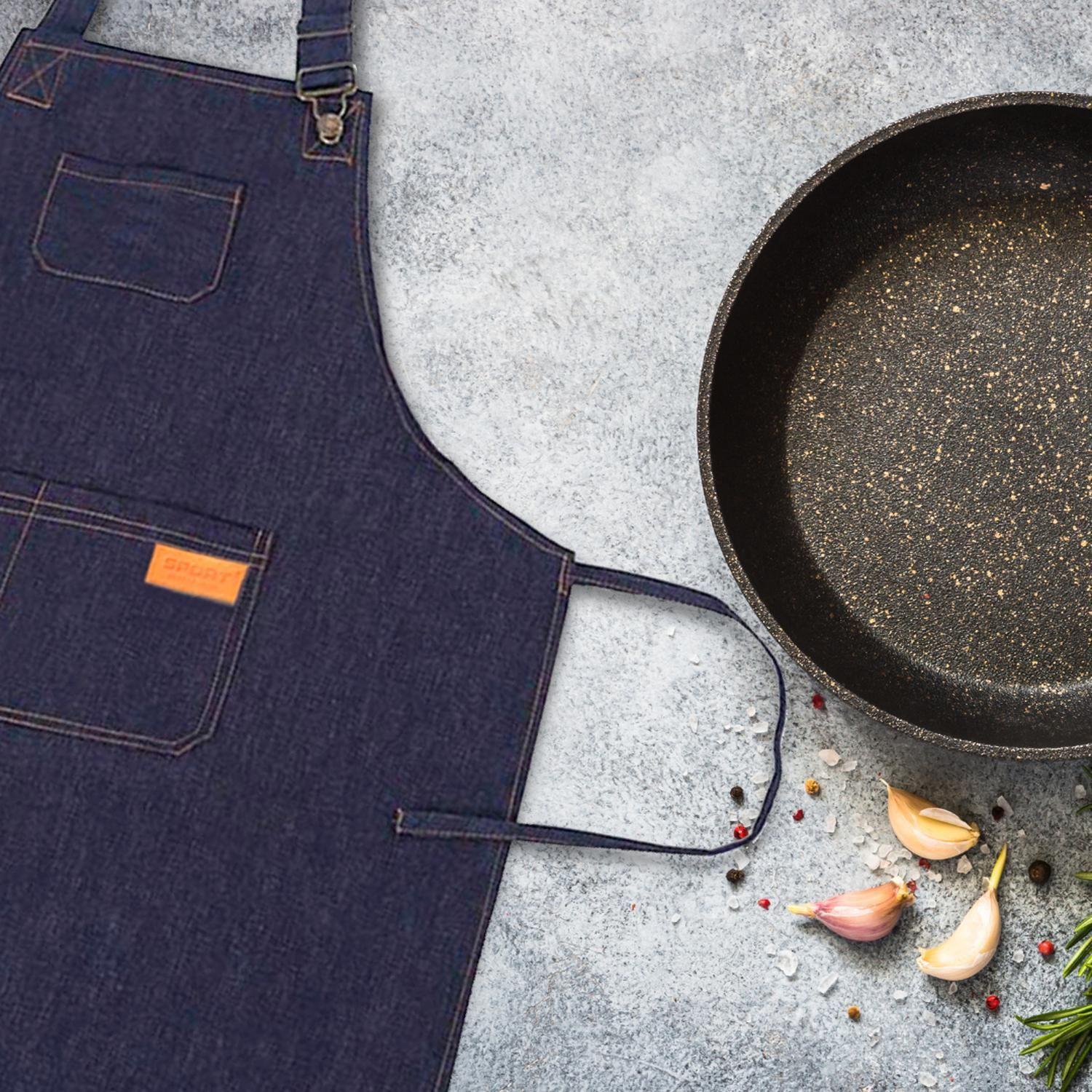 Pechera Delantal Mezclilla Jeans Cocina Asados-2