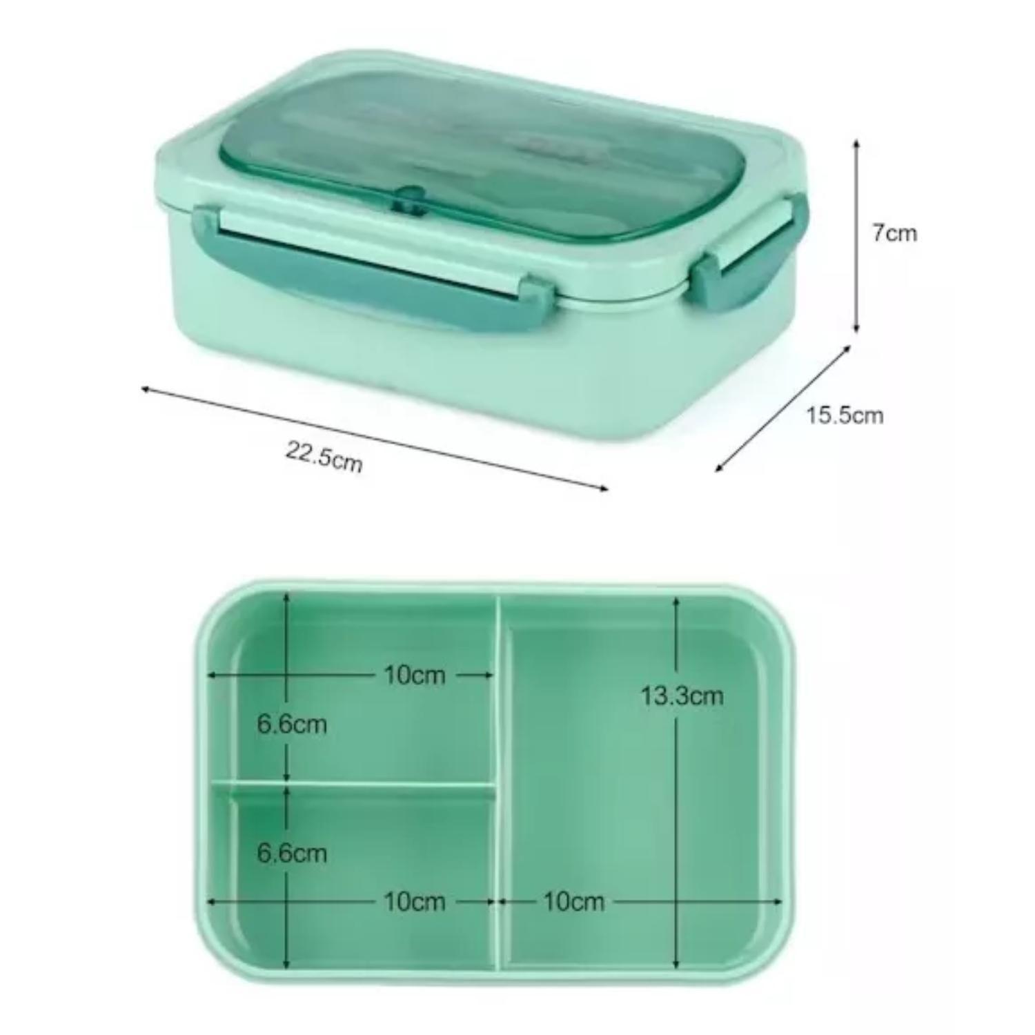 Tupper Contenedor Microondas Alimentos Servicio Verde-6