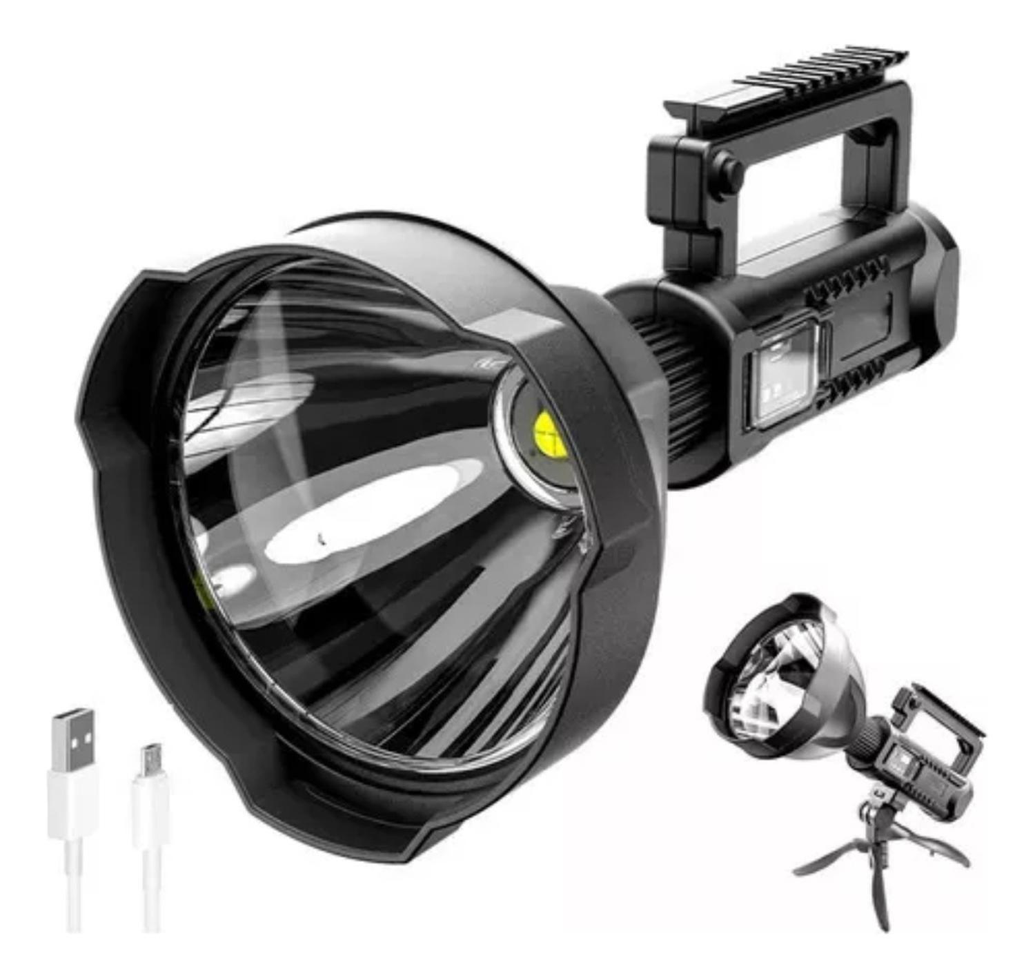 Foco Literna Trípode Led Luz Blanco Frío Usb 600 M-1