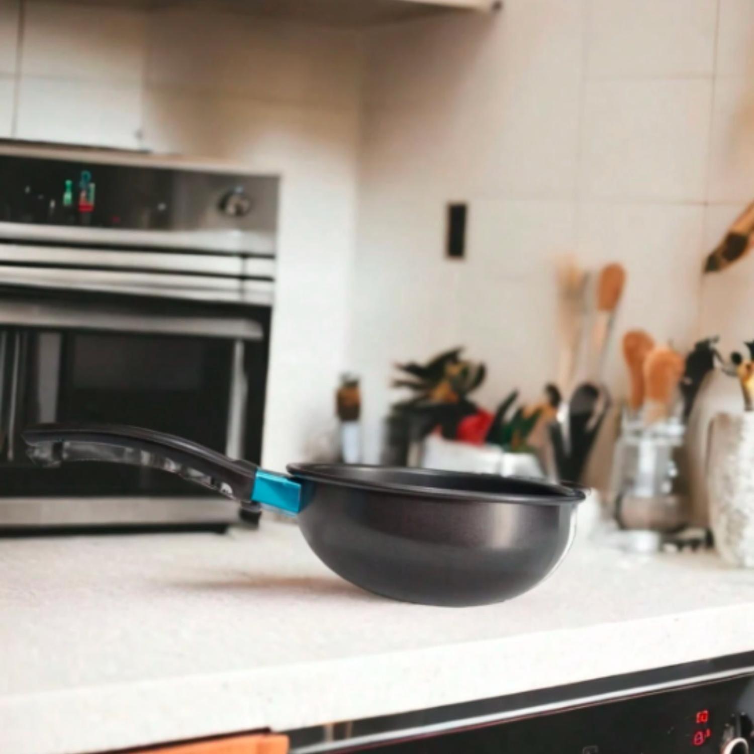 Wok Sartén Teflón Cocina 18 CM-4