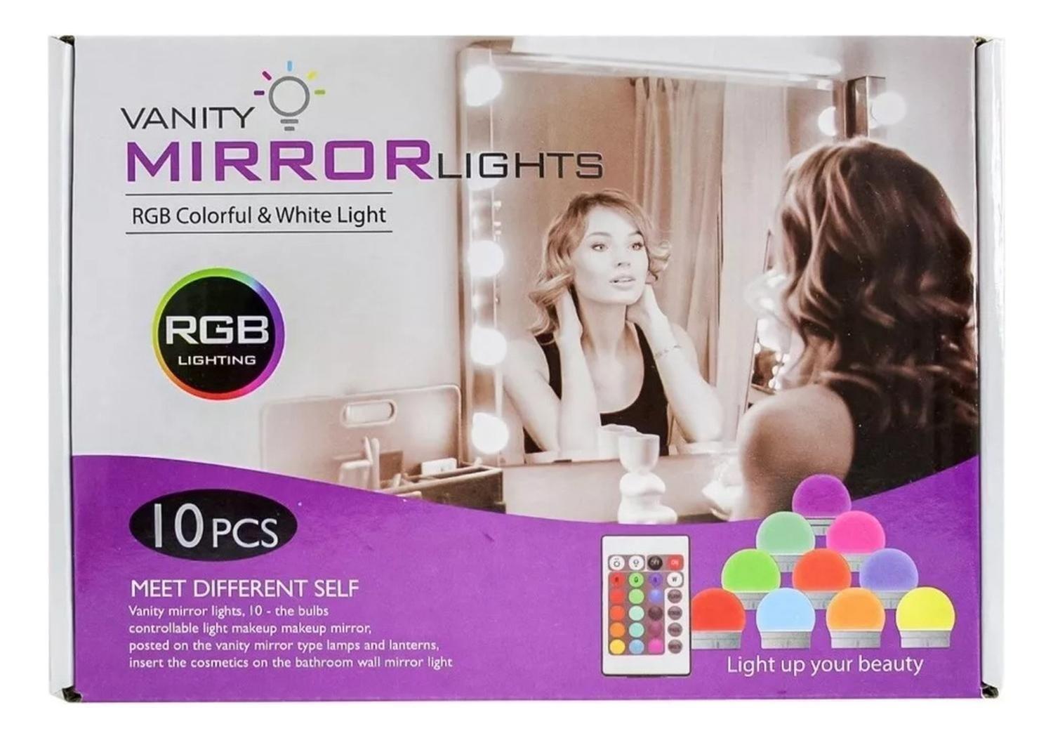 Set 10 Luces LED Espejo RGB Adhesivas-4