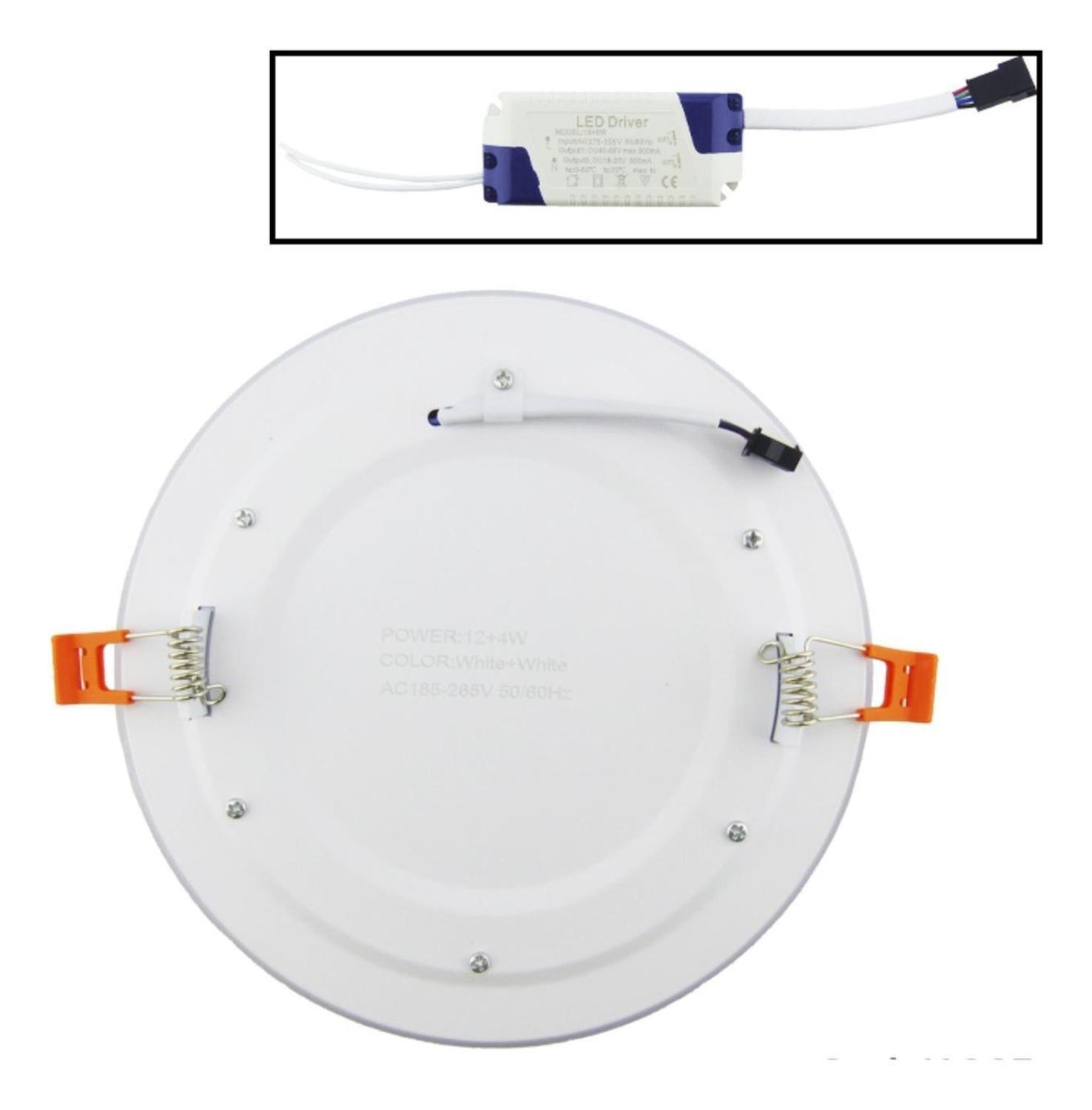Foco LED Panel 124 Watt Redondo Dúo Blanco Luz Fría-3