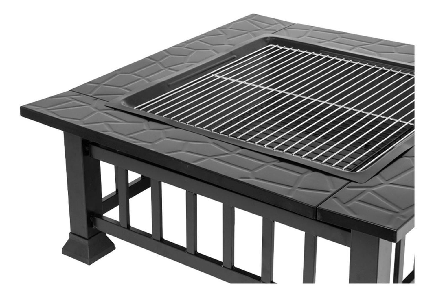 Fogón Brasero Parrilla Cooler Metal 3 en 1-3