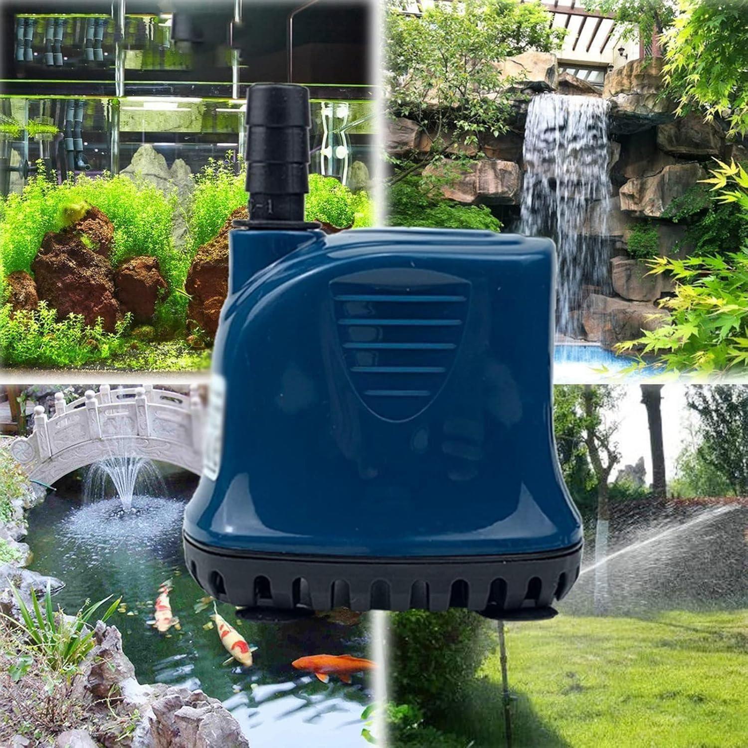 Bomba Agua Fuente Piletas Peceras Sumergible 25W Azul-3